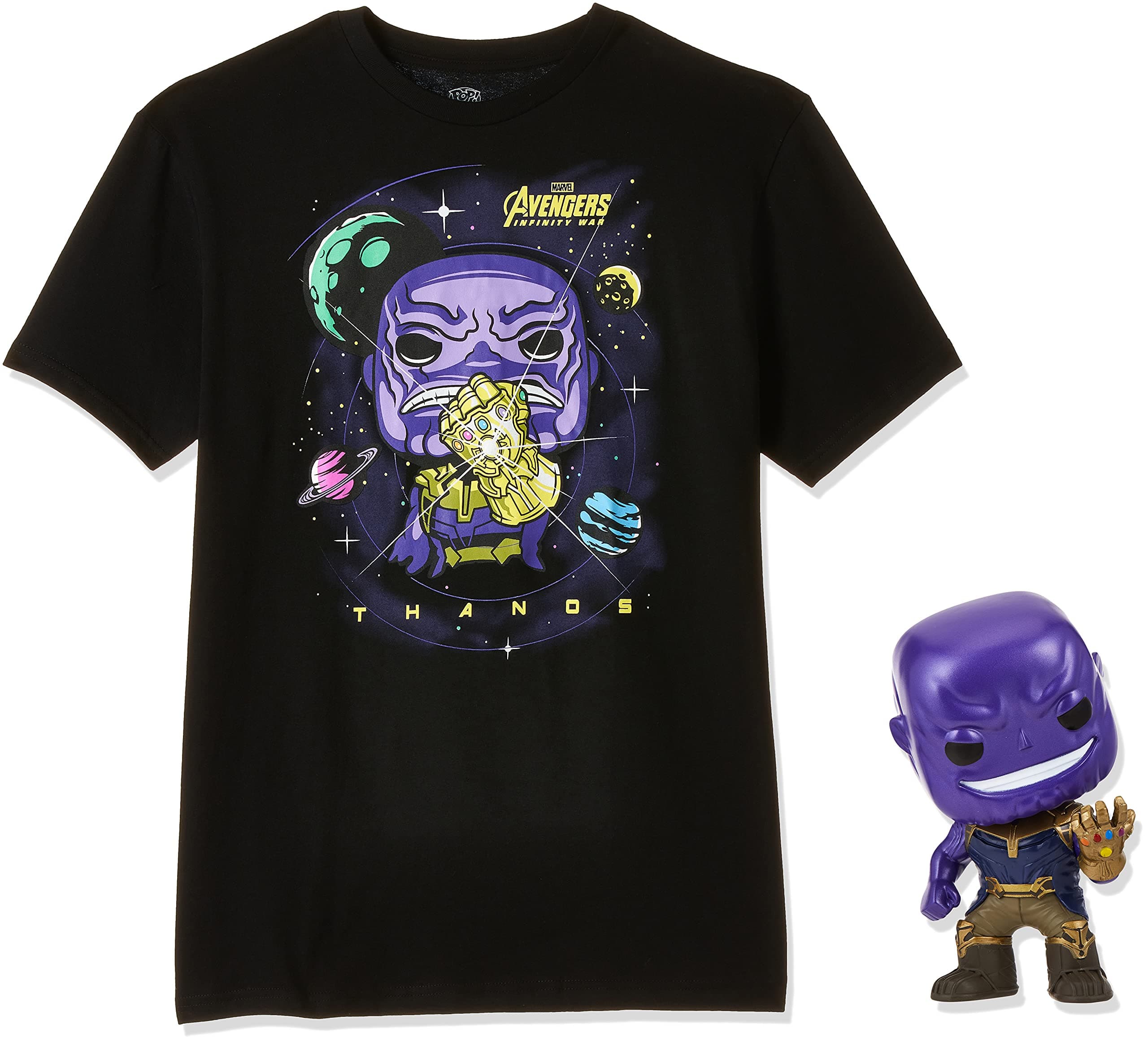 Funko Pop! Marvel: Avengers Infinity War - Thanos #289 (Metallic Pop And Tee (Medium) - 33455