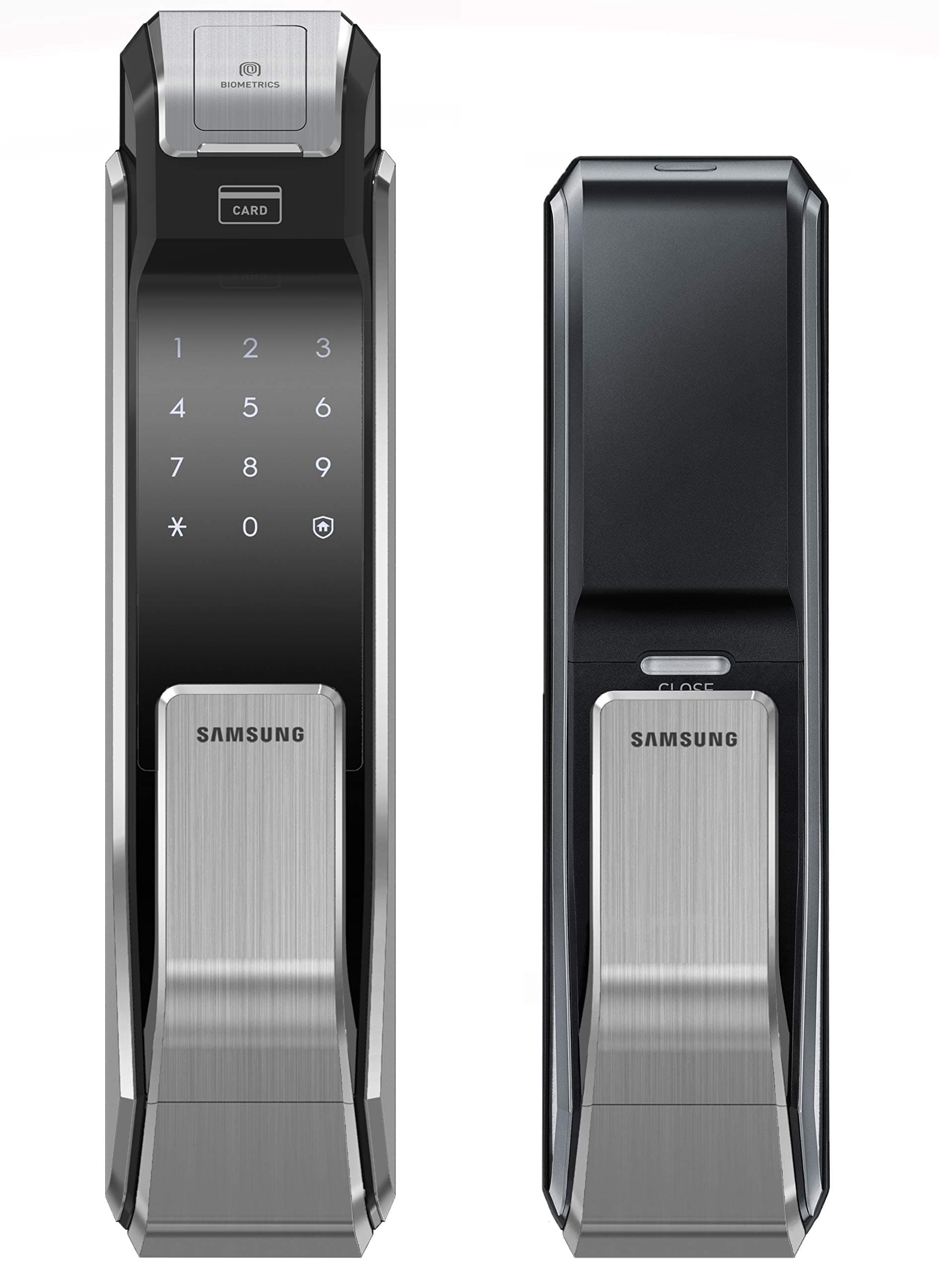 Samsung Digital Door Lock SHS-P718LBK/EN Fingerprint Push Pull Two Way Latch Mortise English Version (Morise - AML320)