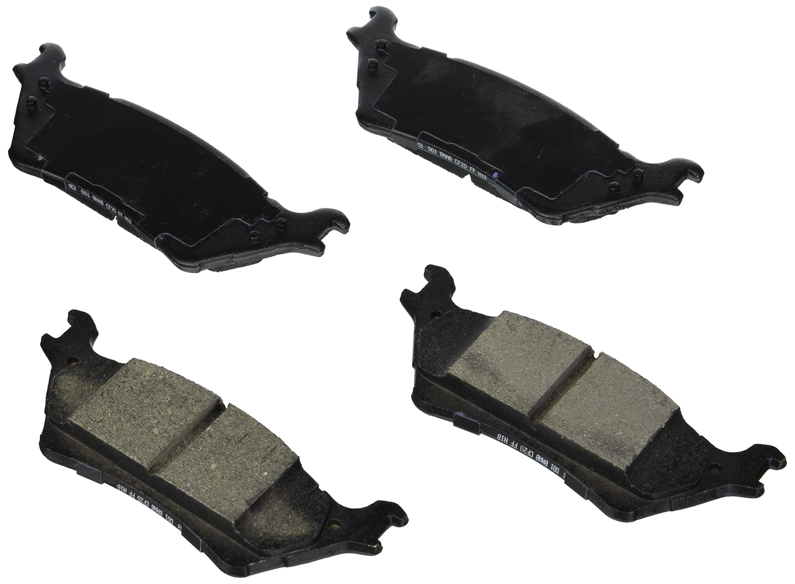 BOSCH BE1602H Blue Ceramic Disc Brake Pad Set With Hardware - Compatible With Select Ford F-150; REAR