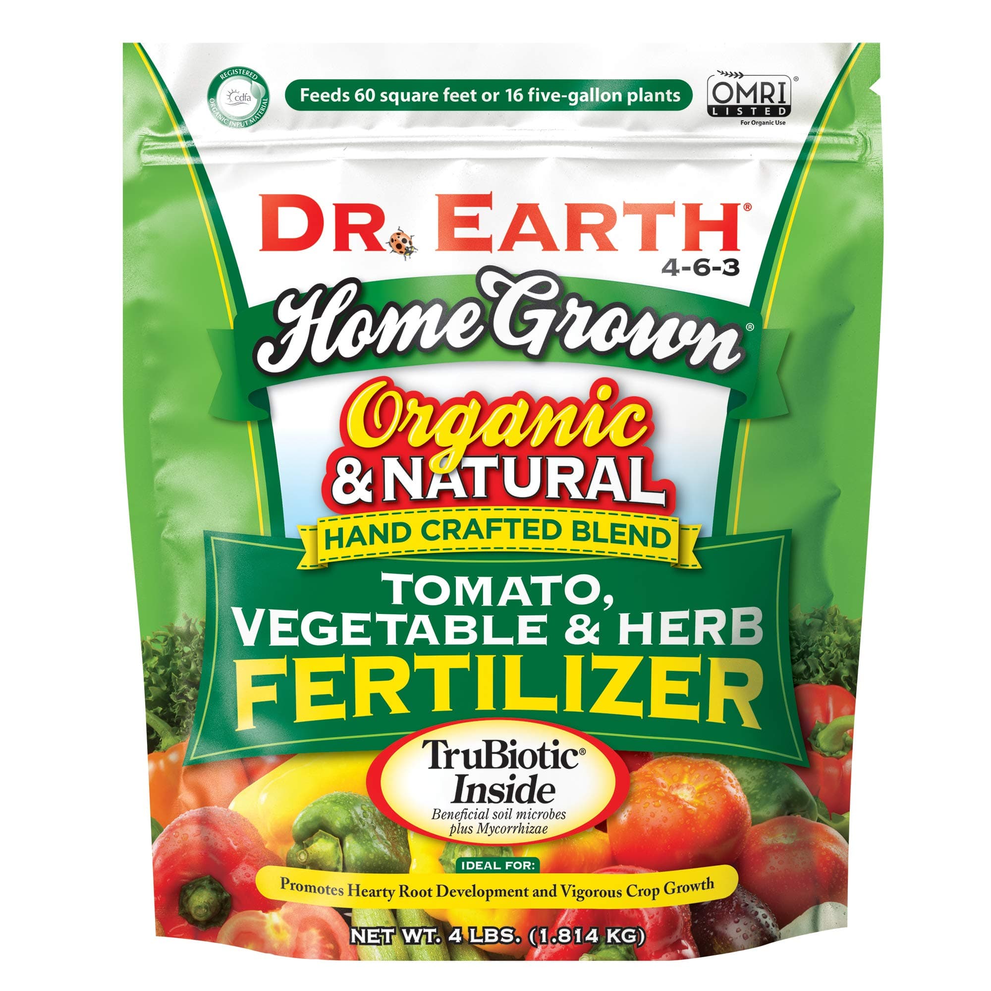 Dr. Earth Organic Tomato, Vegetable & Herb Fertilizer Poly Bag