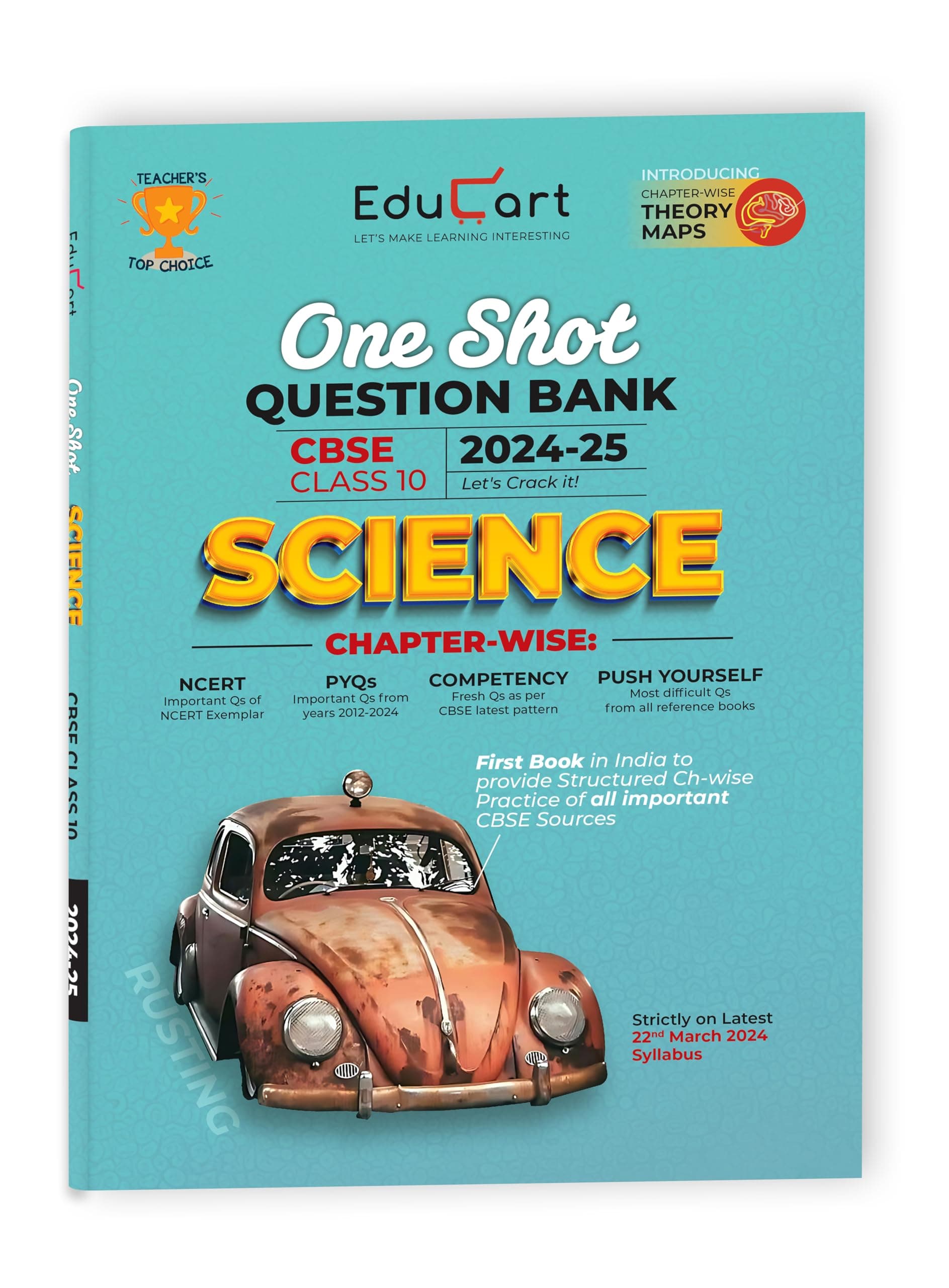 (IMPORTANT Qs, ALL TOPICS) Educart CBSE Class 10 SCIENCE One Shot Question Bank 2024-25 (for 2025 exam)