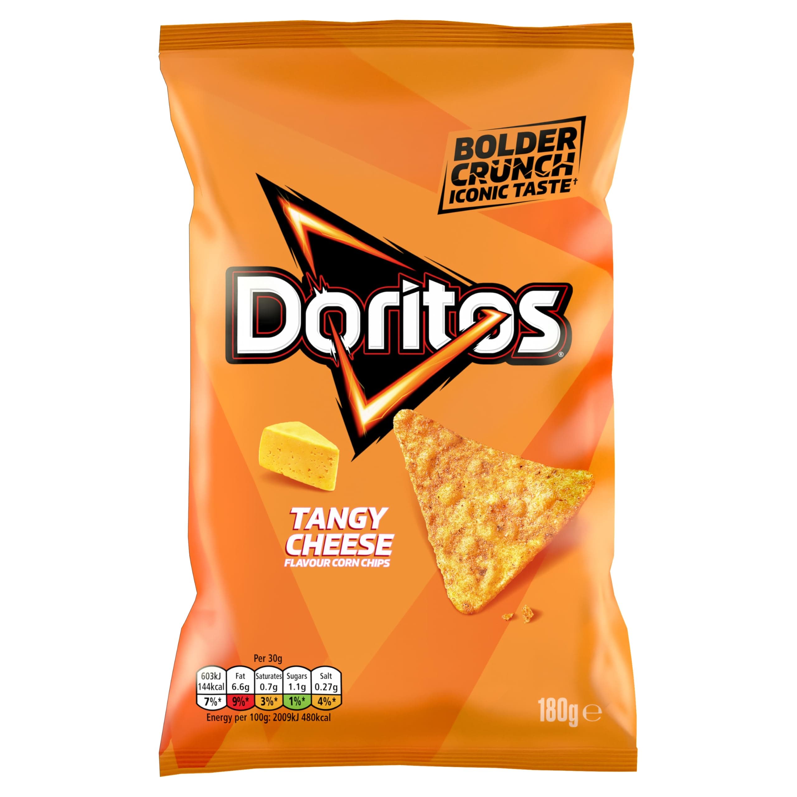 Tangy Cheese Tortilla Chips Sharing Bag Crisps 180g
