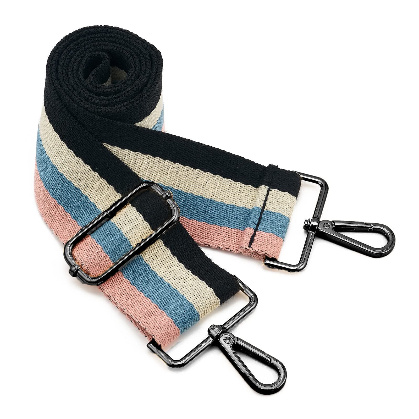 ZOOEASS Nickel Buckles Wide Shoulder Strap Adjustable Replacement Belt Gun Buckles Guitar Style Crossbody Bag Strap