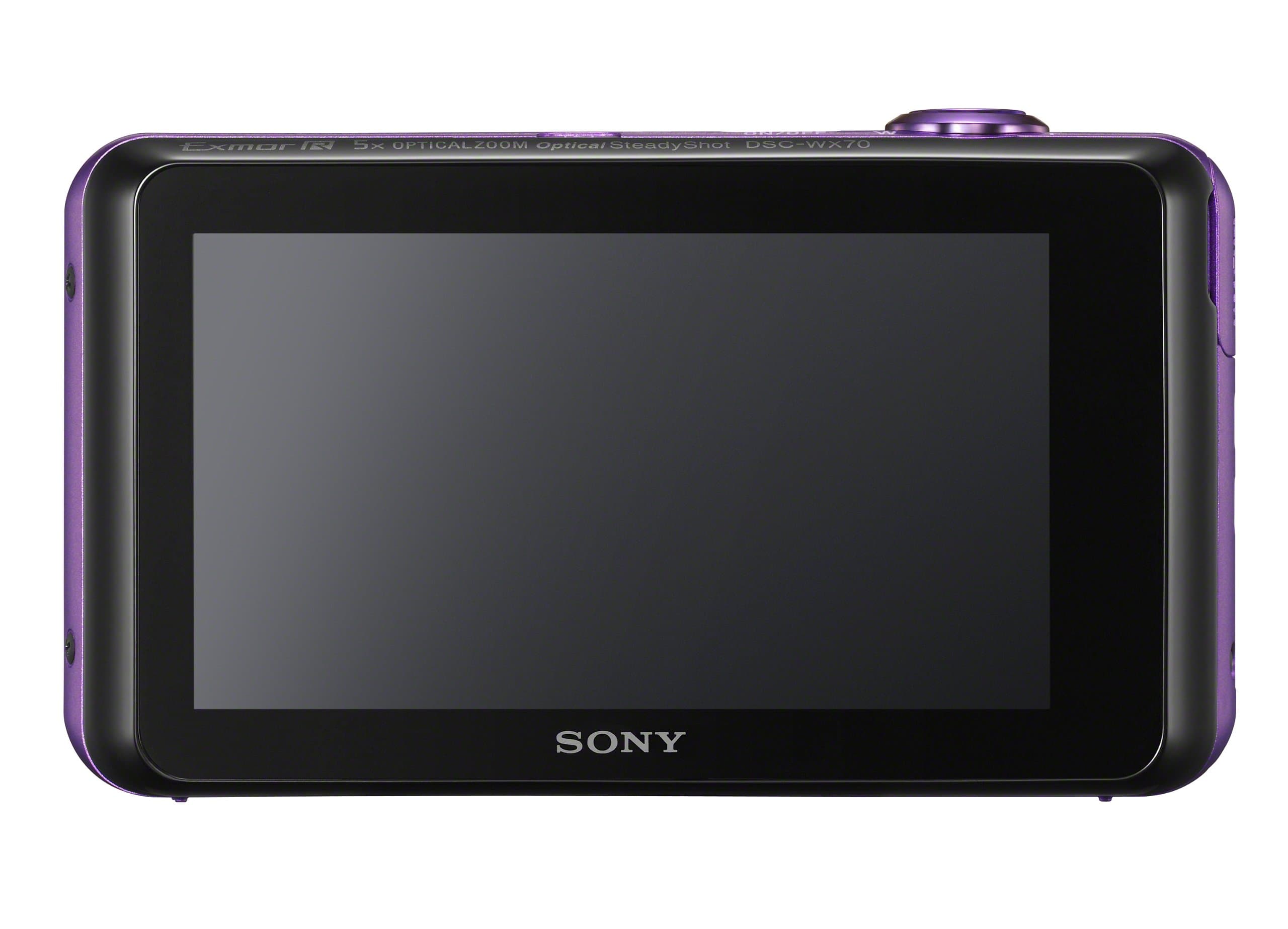 Sony Cyber-shot DSC-WX70 16.2 MP Digital Camera with 5x Optical Zoom and 3.0-inch LCD (Violet) (2012 Model)