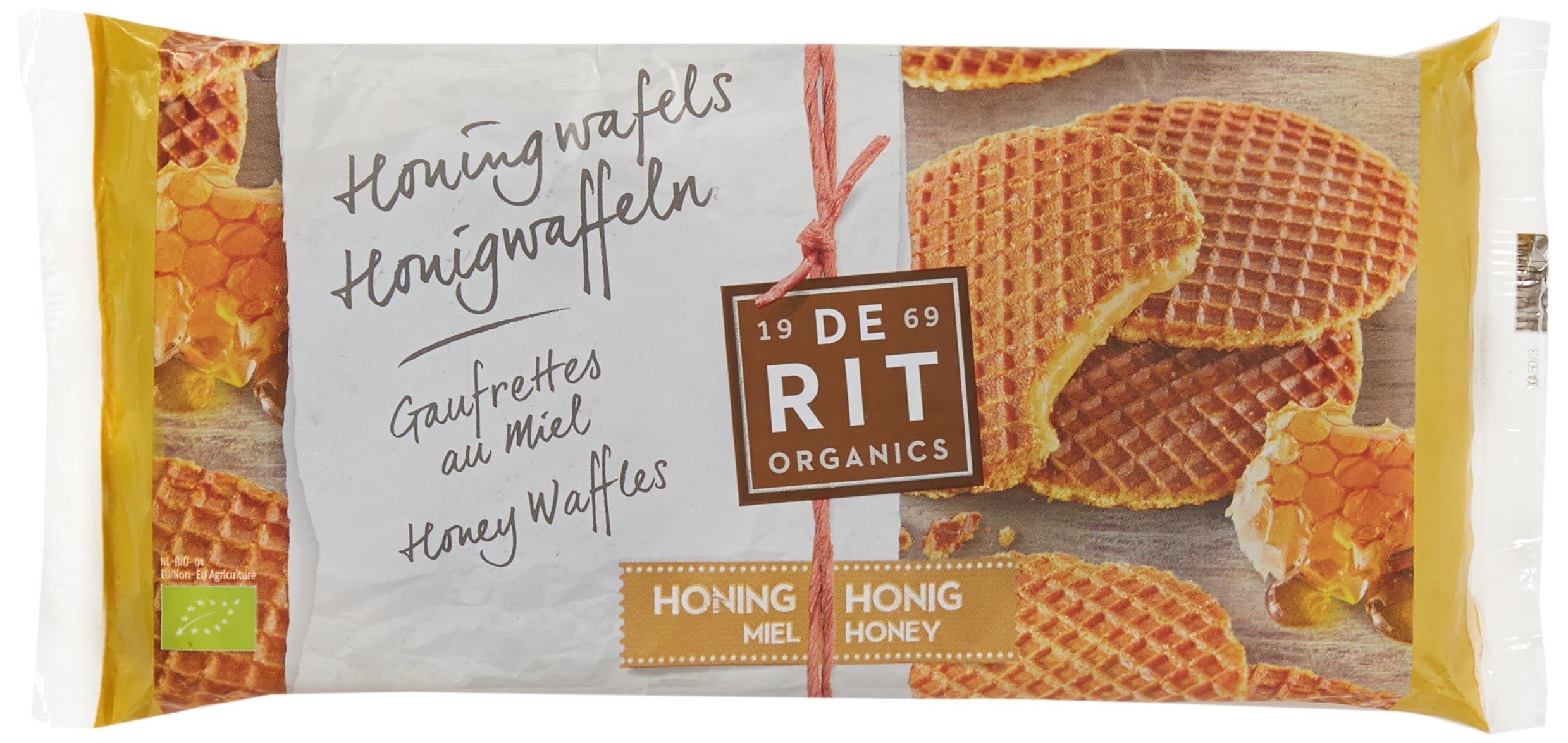 De Rit Organic Honey Waffles, 175 g