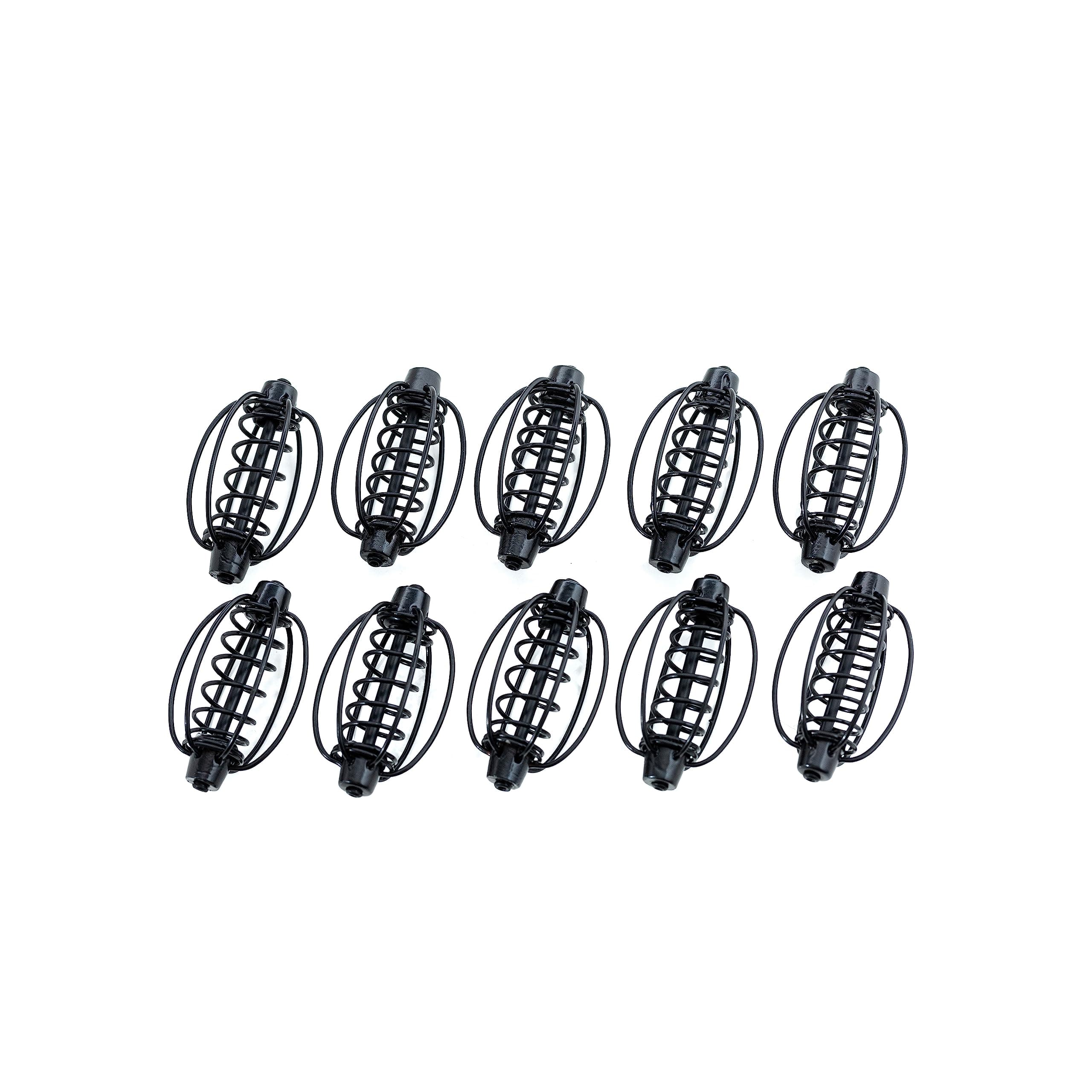 Carp Feeder 10 Pcs - Spring Fishing Feeder for Carp - Cage Carp Bait of Pumpkin Form, 20 g (0.7 oz) - Carp Fishing Equipment & Accessory