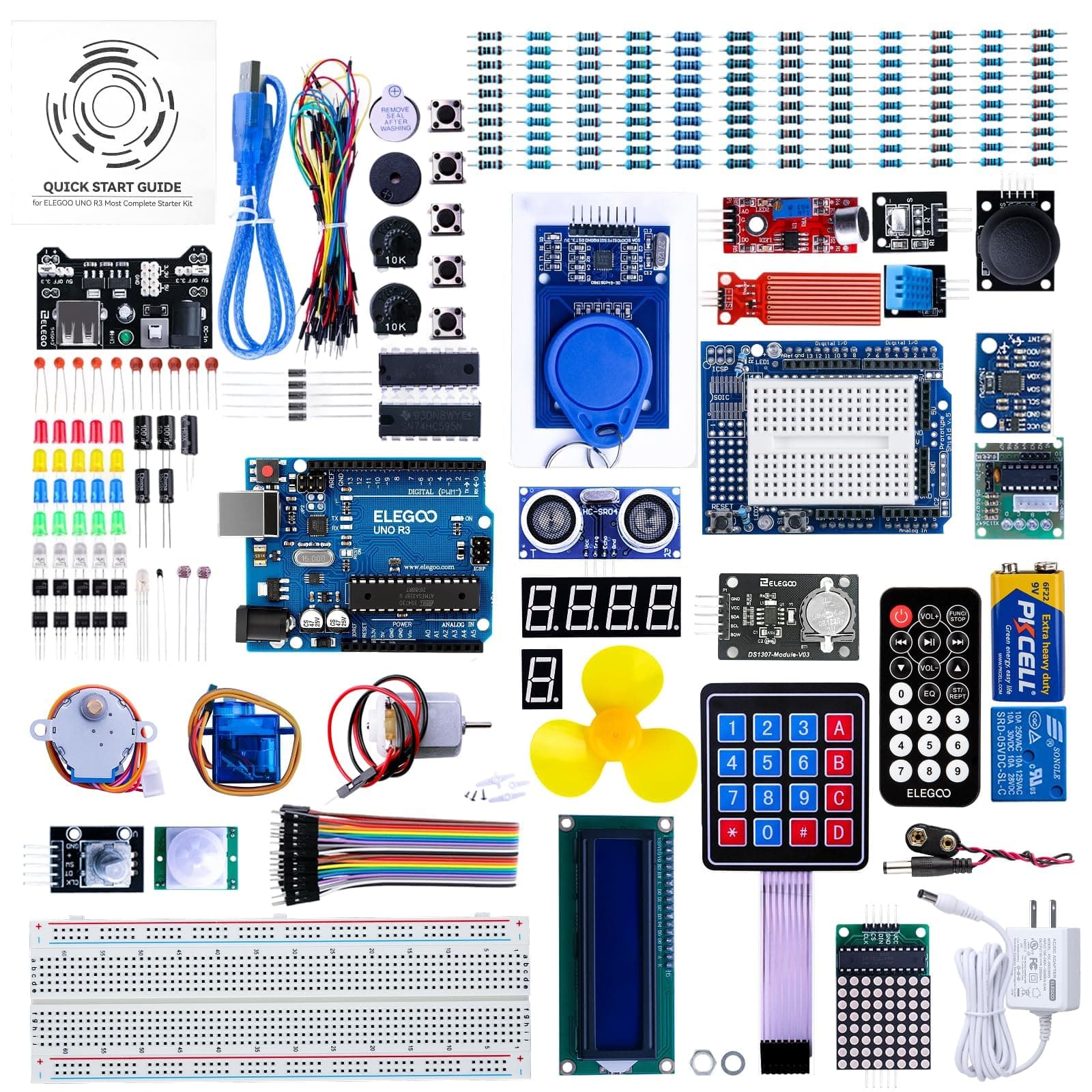 ELEGOO Mega 2560 Project The Most Complete Starter Kit w/Tutorial for Arduino