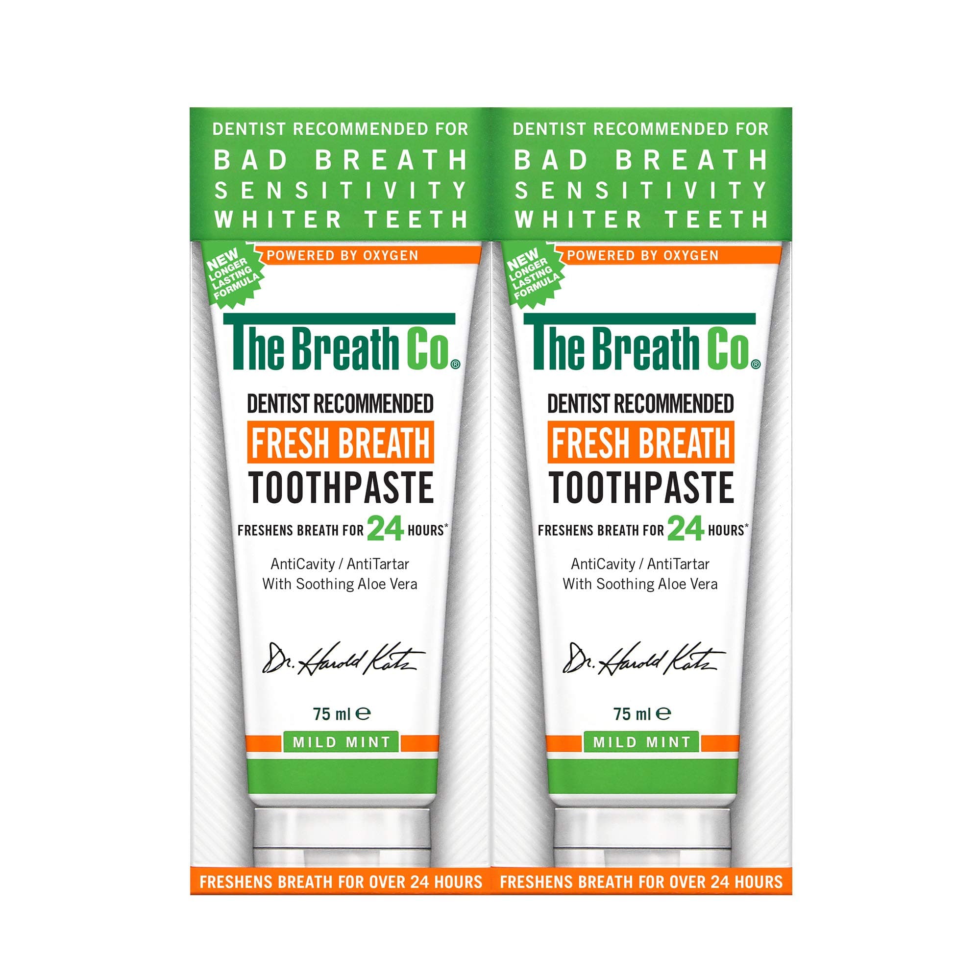 The Breath Co Fresh Breath Toothpaste - Mild Mint, 75 ml