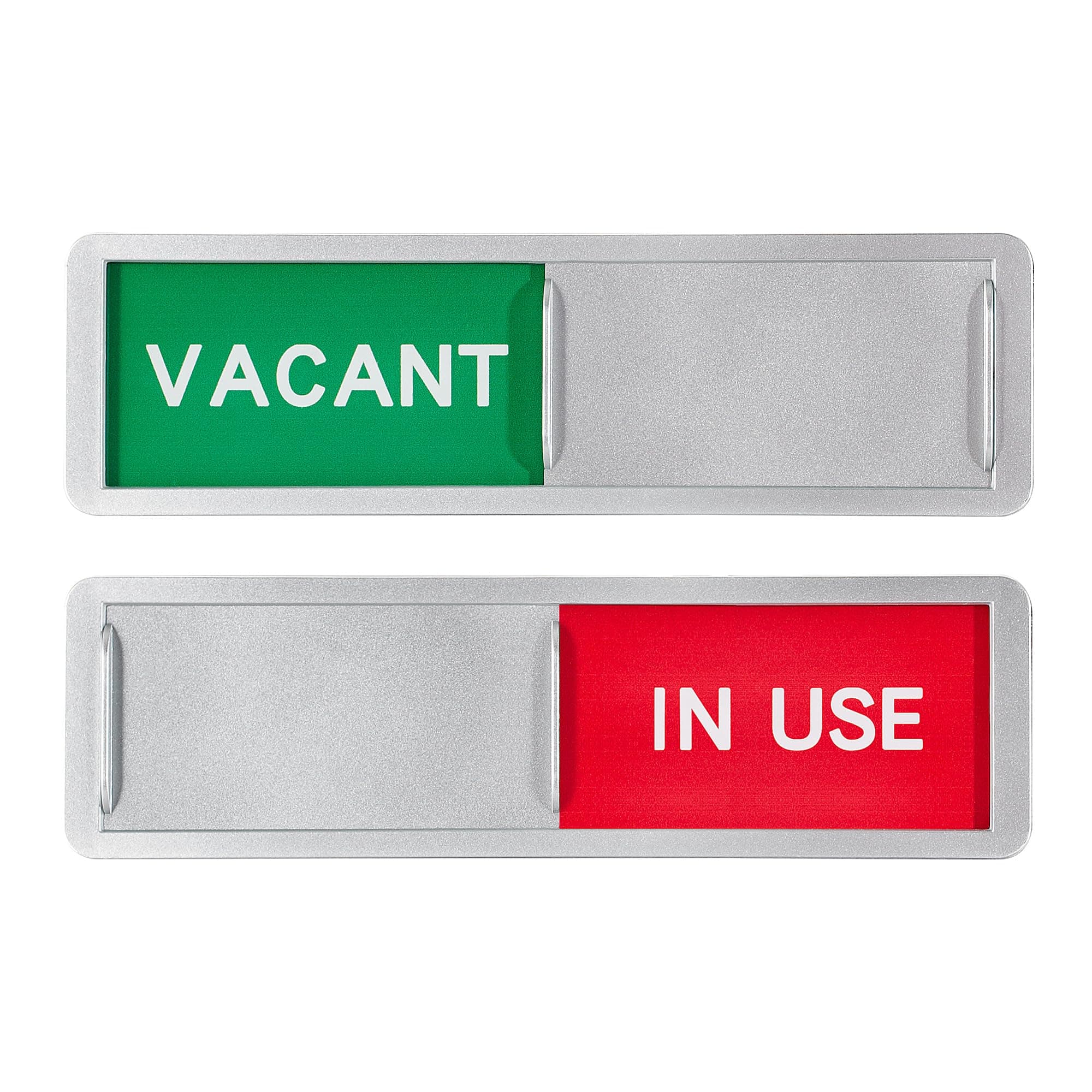 1 Pack Vacant/In Use Sign, Slider Door Indicator, Privacy/Do Not Disturb Sign for Office/Bathroom/Home Office/Conference Room, 7 x 2 Inch