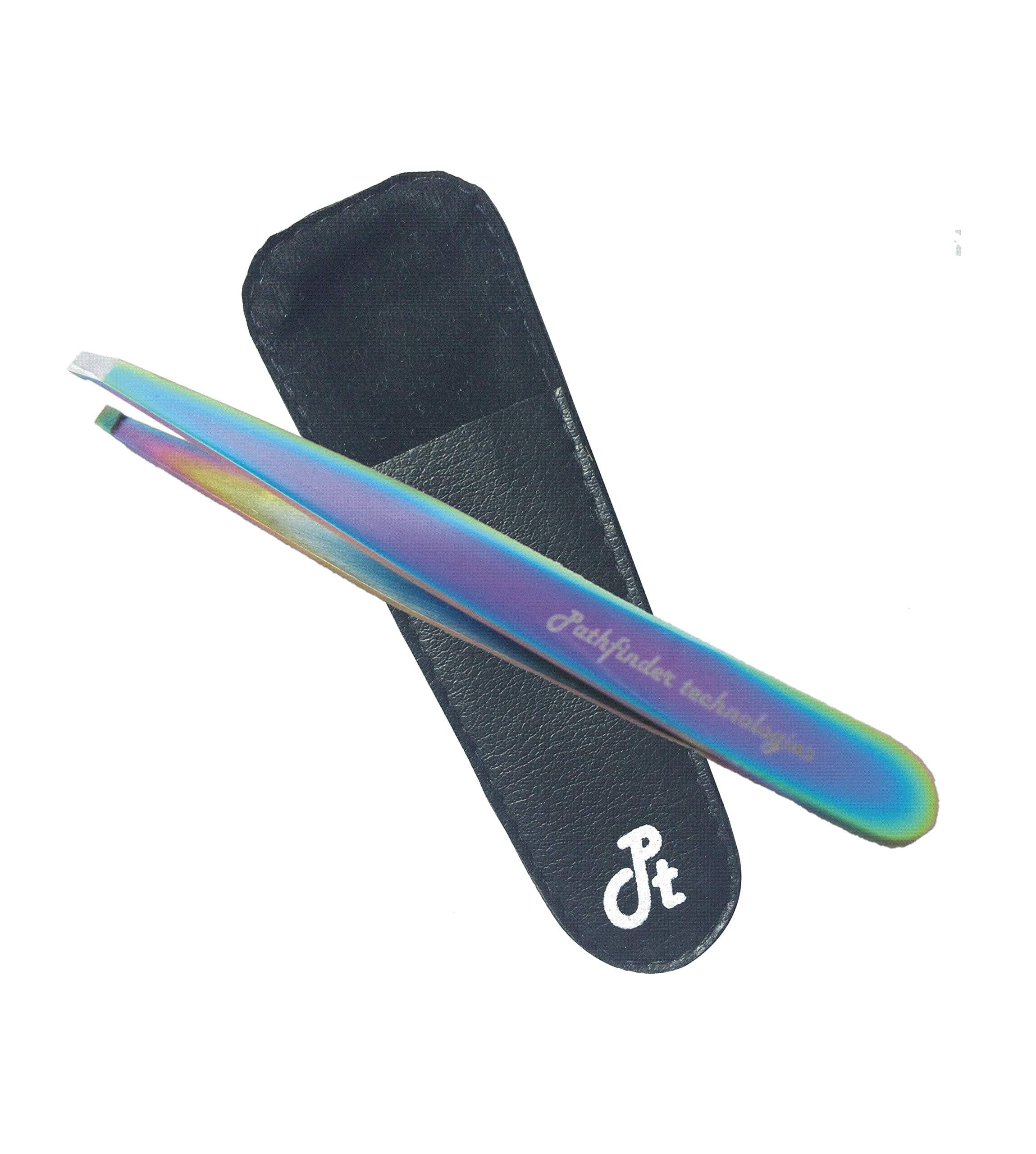 Precision slanted Tweezers - Pathfinder Technologies ® "CE" conformity certified Professional quality Titanium tweezer with sharp tip for easy eyebrow, eyelash or ingrowing hair removal. Help with splinters, glass shards and facial hair removal. Perfect for your manicure or pedicure set. Comes with a Pathfinder life time guarantee !