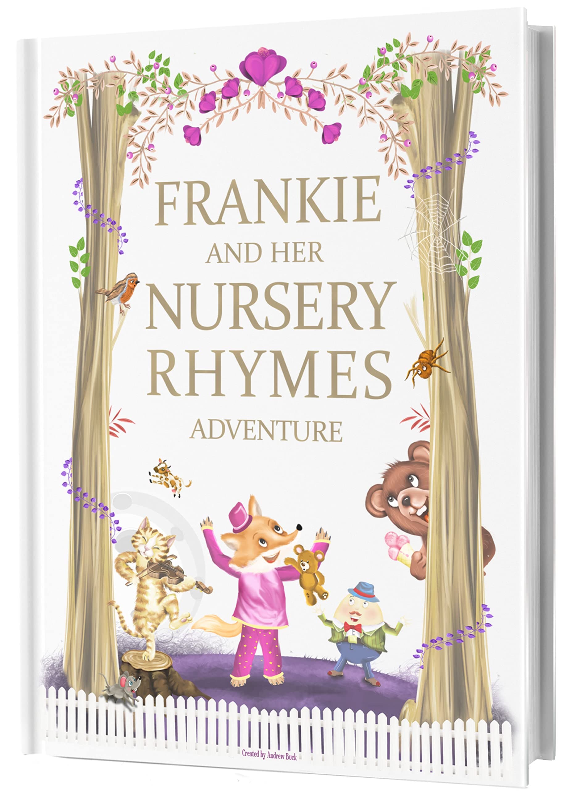 Personalised Nursery Rhymes and Modern Poems Book - A Unique Keepsake First Birthday, Christening, Naming Day, Baptism Present for Baby or 0-4 Years