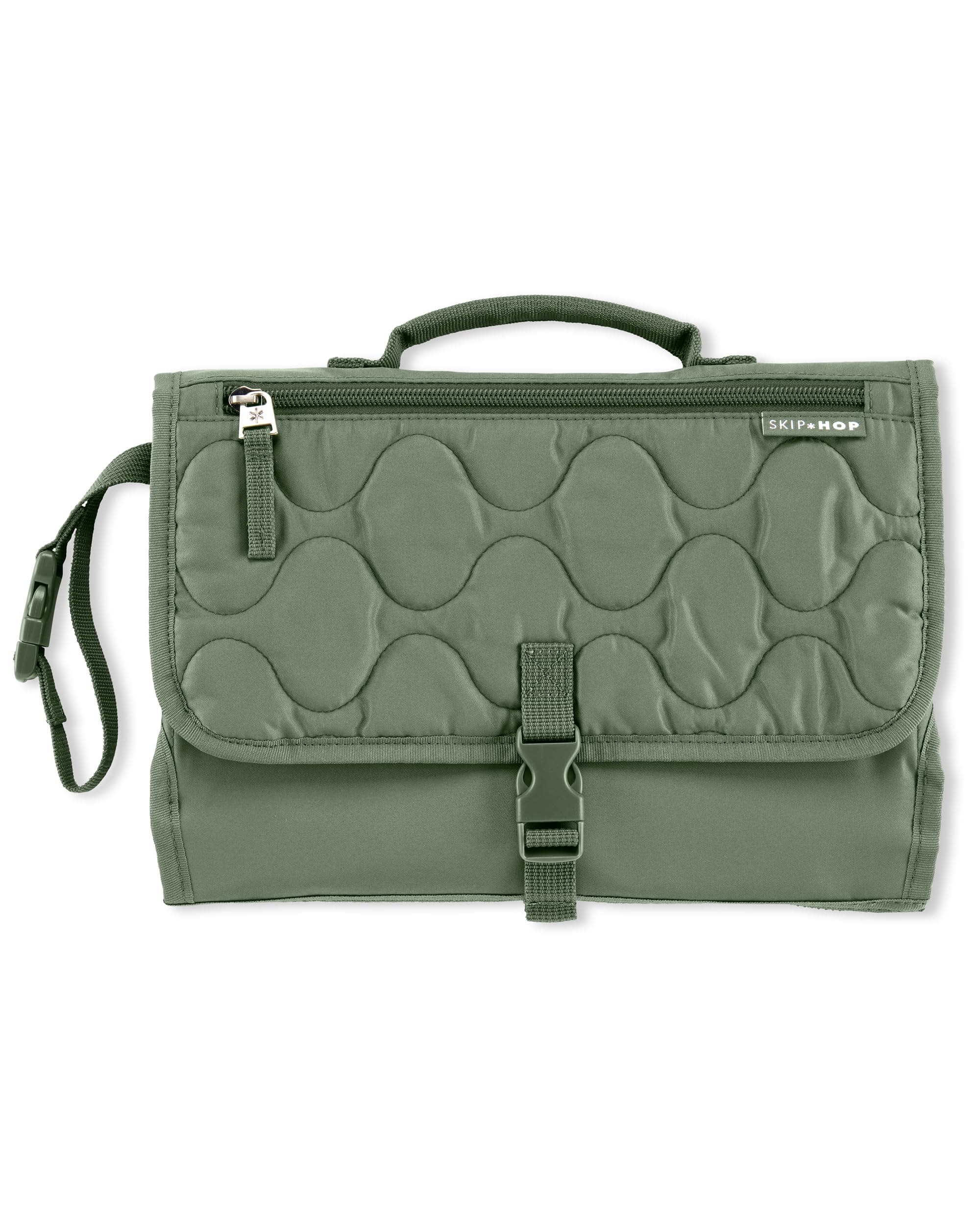 Skip Hop Pronto Signature Portable Changing Pad, Dark Sage, Easy to Clean and Travel-Friendly