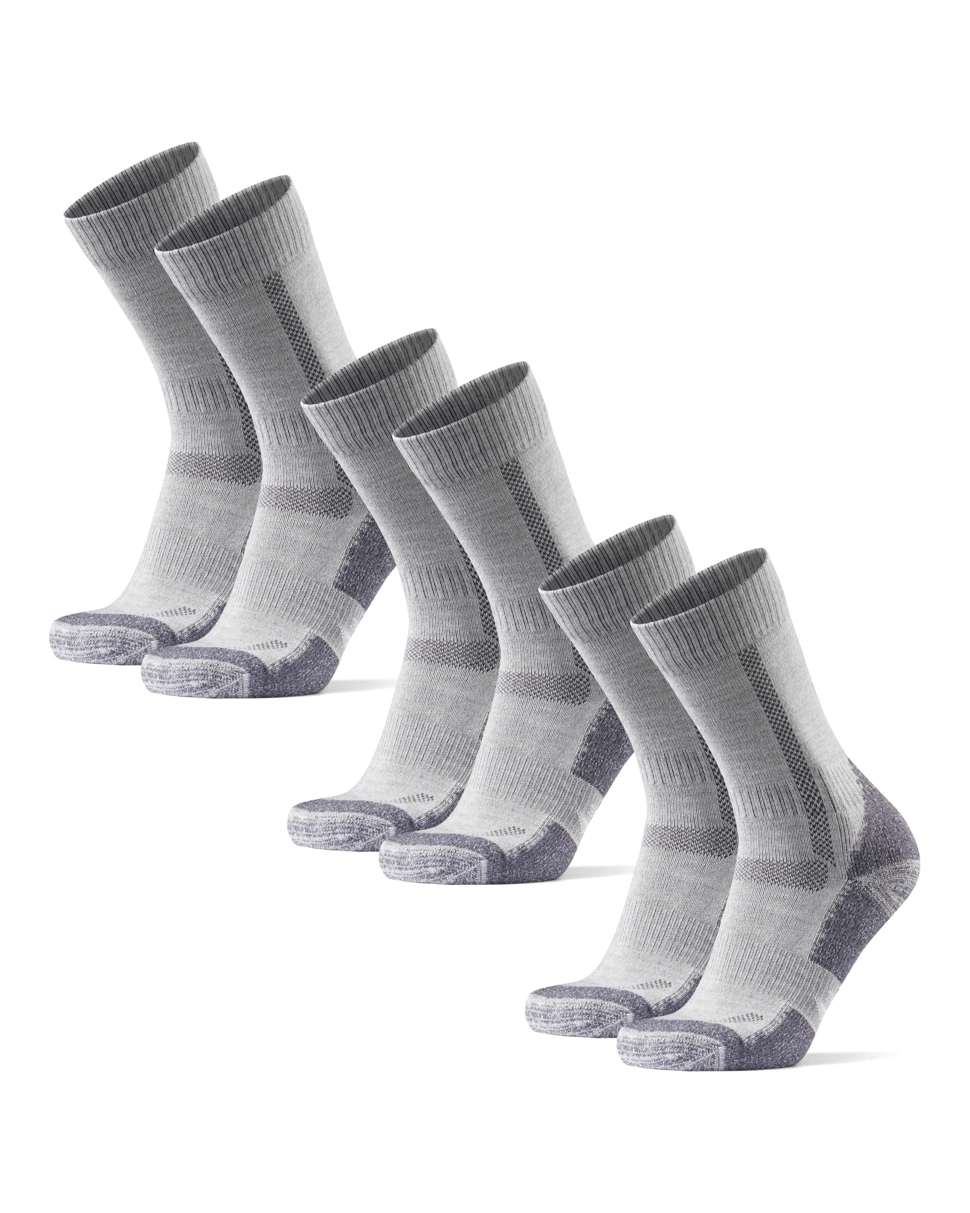 DANISH ENDURANCE Merino Wool Cushioned Hiking Socks 3-Pack for Men, Women & Kids, Walking, Trekking, Work, Outdoor