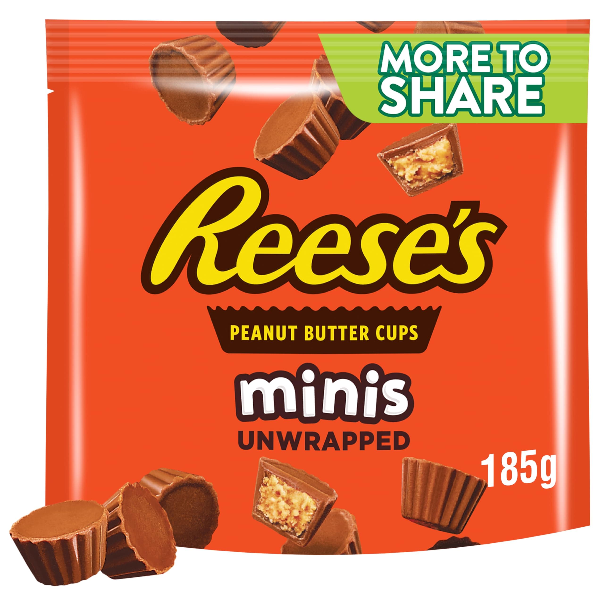 Reese's Mini Unwrapped Chocolate Peanut Butter Cups 185g