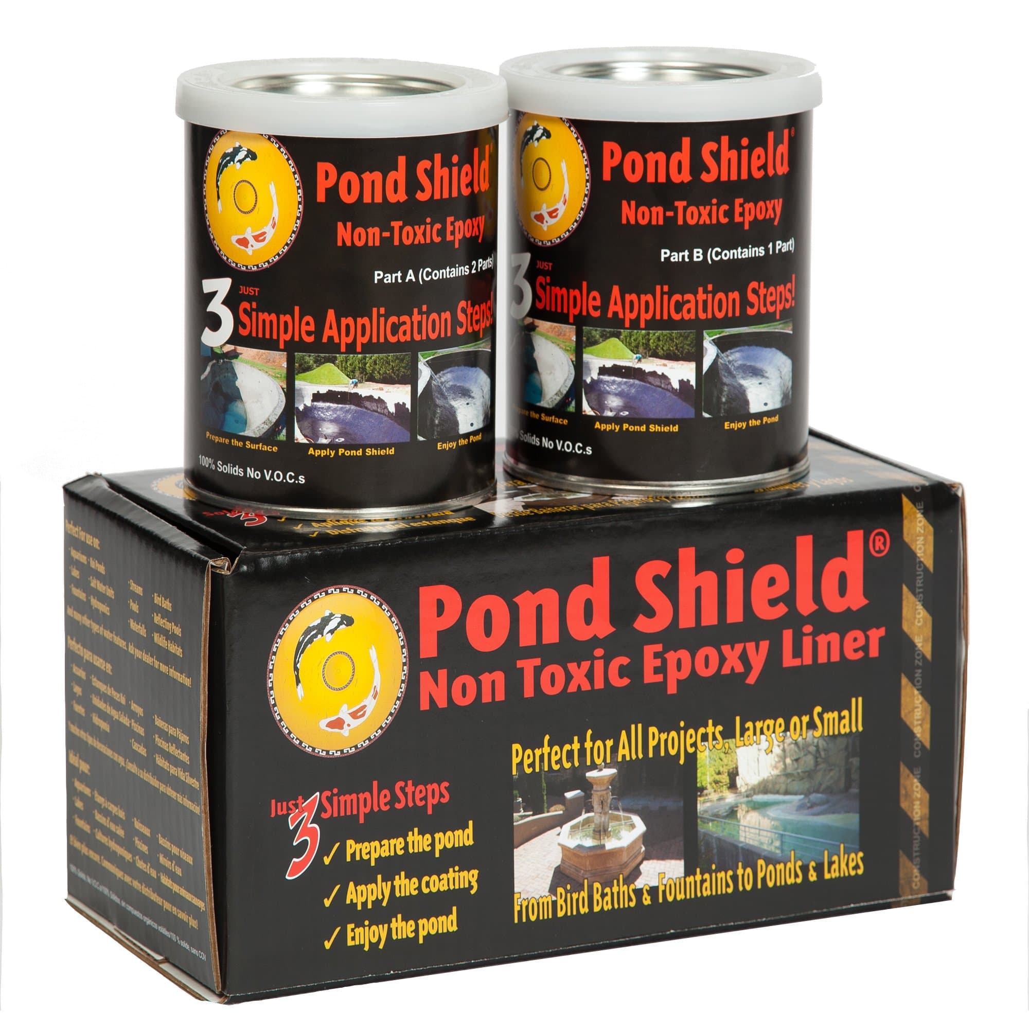 Pond ShieldPond Armor SKU-MGREEN-QT-R Moss Green 1.5 Quart Kit Non-Toxic epoxy Coating