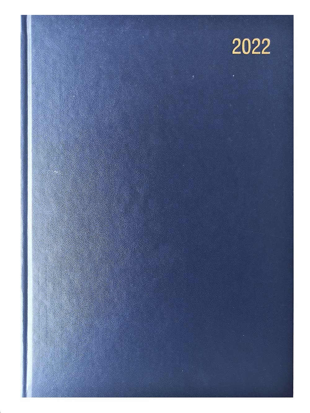 2022 Diary A4 One Day to Page Hardback Casebound Cover & Ribbon Marker DAP Year Planner for Business, Office, Home, Traveling, Organization, Appointments - Sat and Sun Full Page a Day (Navy Blue)