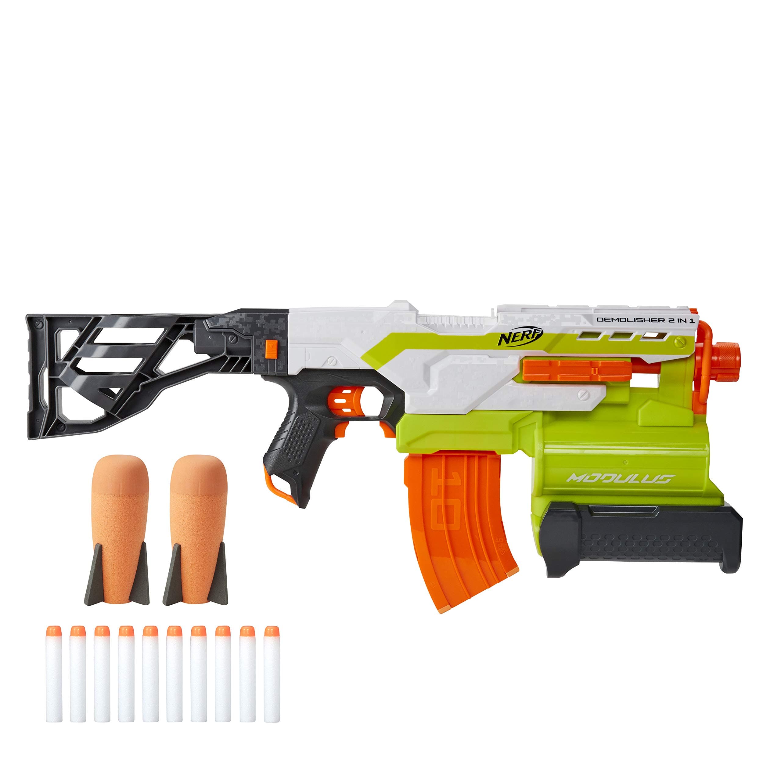 Modulus Demolisher 2-in-1 Motorized Blaster, Fires Darts and Rockets (Amazon Exclusive)