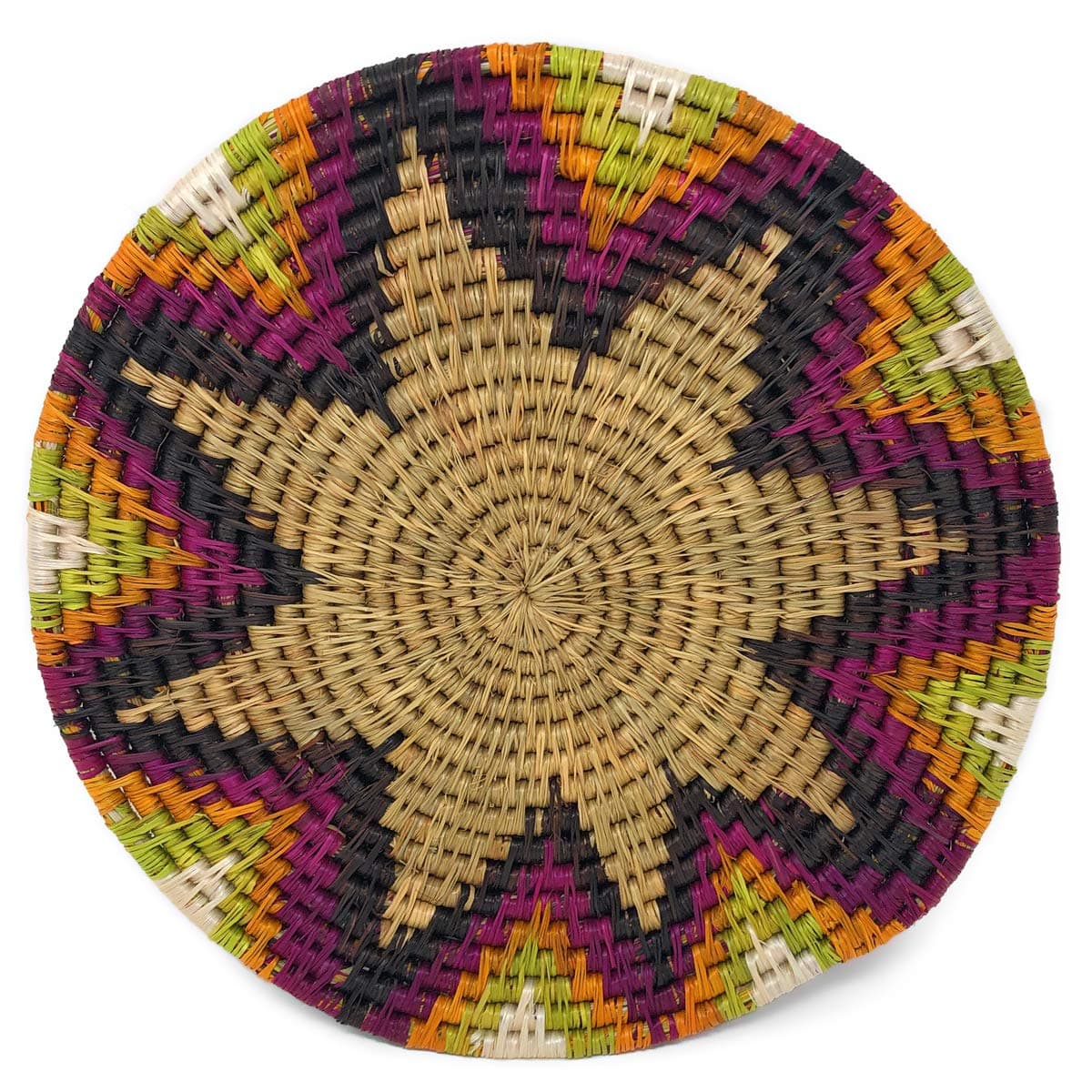 African Fair Trade Handwoven Trivet, Candy