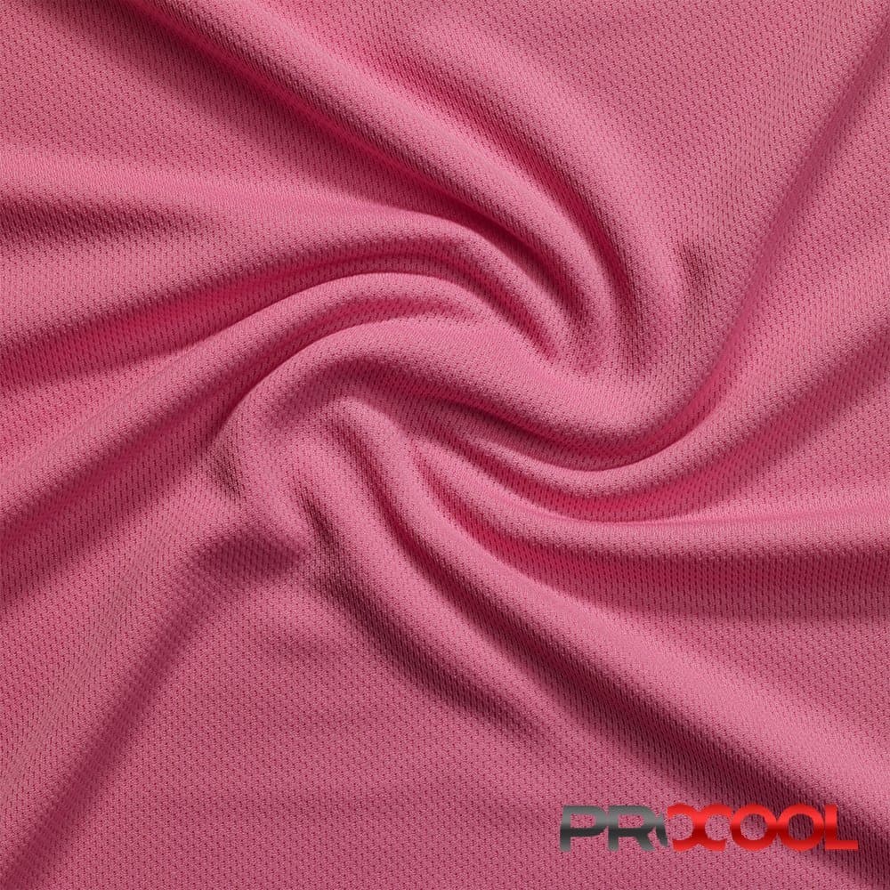 ProCool Athletic Jersey Mesh (Made in USA, Raspberry, sold by the yard)