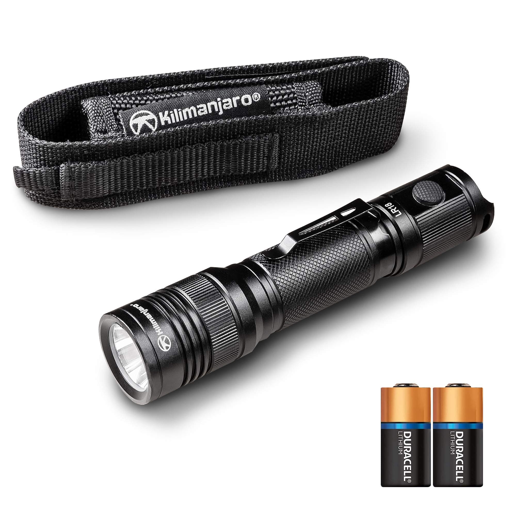 Kilamanjaro 910256 Tactical Flashlight with Pouch (1000 lm)
