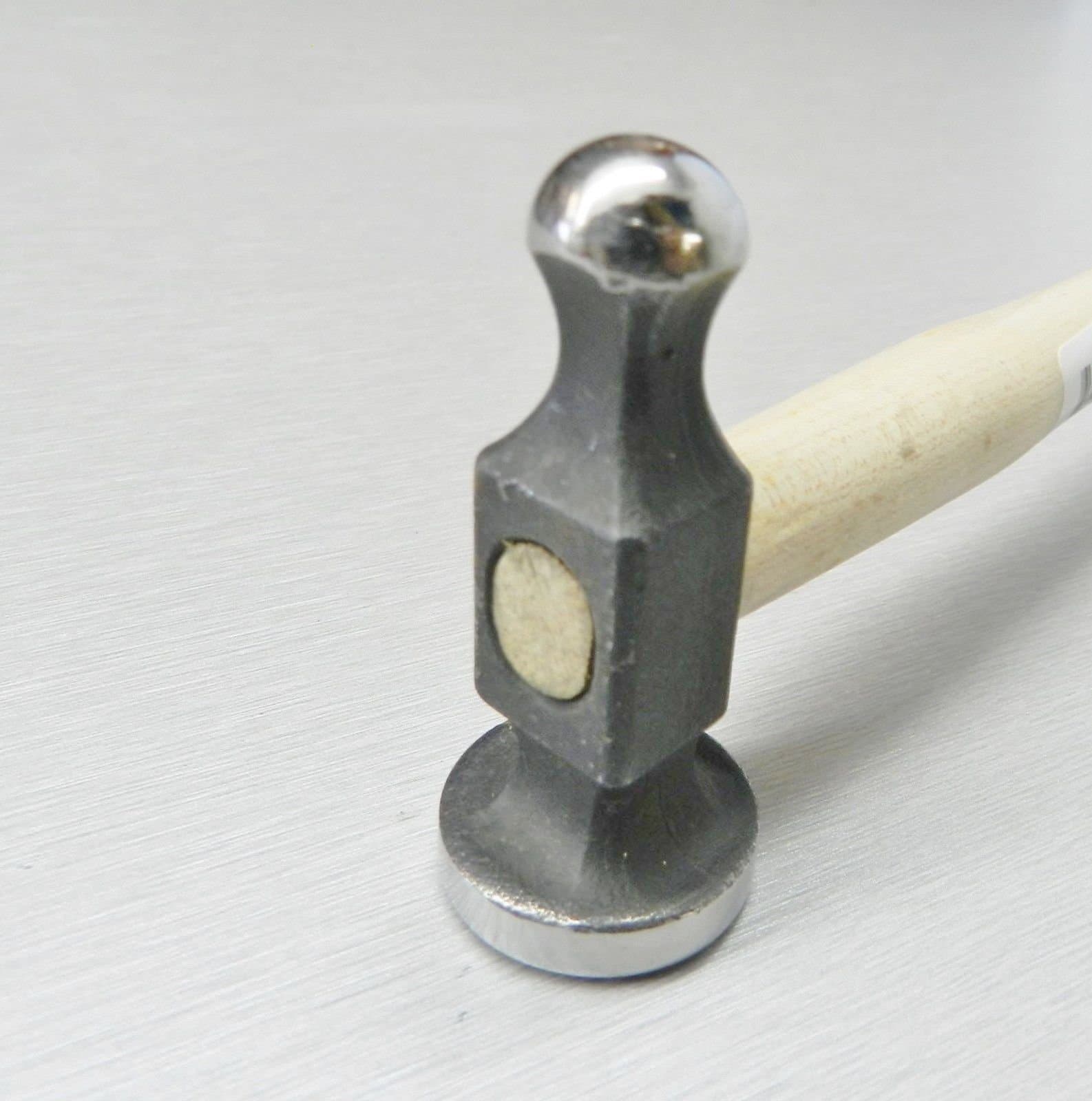 JEWELRY CHASING HAMMER 1" FLAT FACE 25MM REPOUSSE HAMMERS SILVERSMITH GOLDSMITH (E 4) NOVELTOOLS