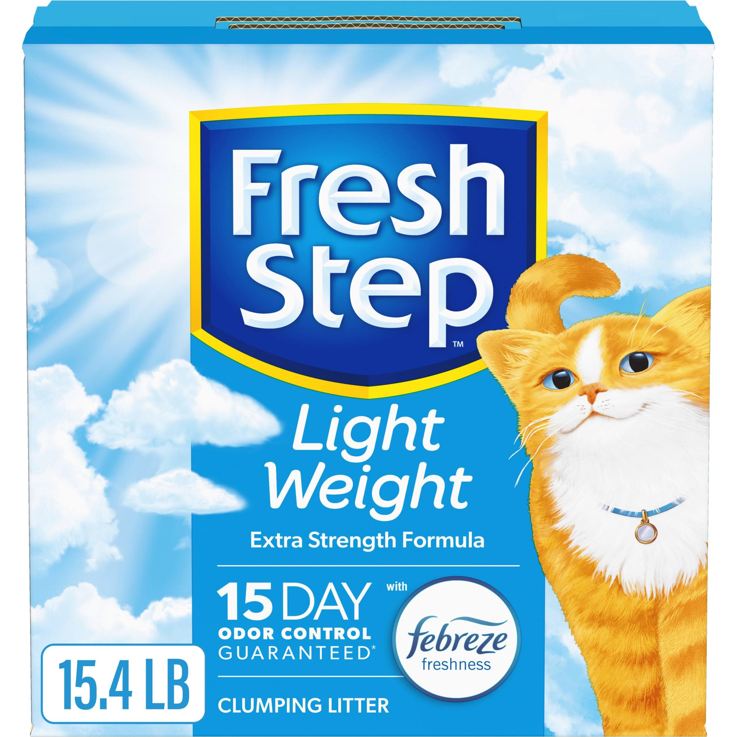 Light Weight Clumping Litter, Extra Strength Formula With Febreze Freshness, 15.4 lb. Box (Package May Vary)