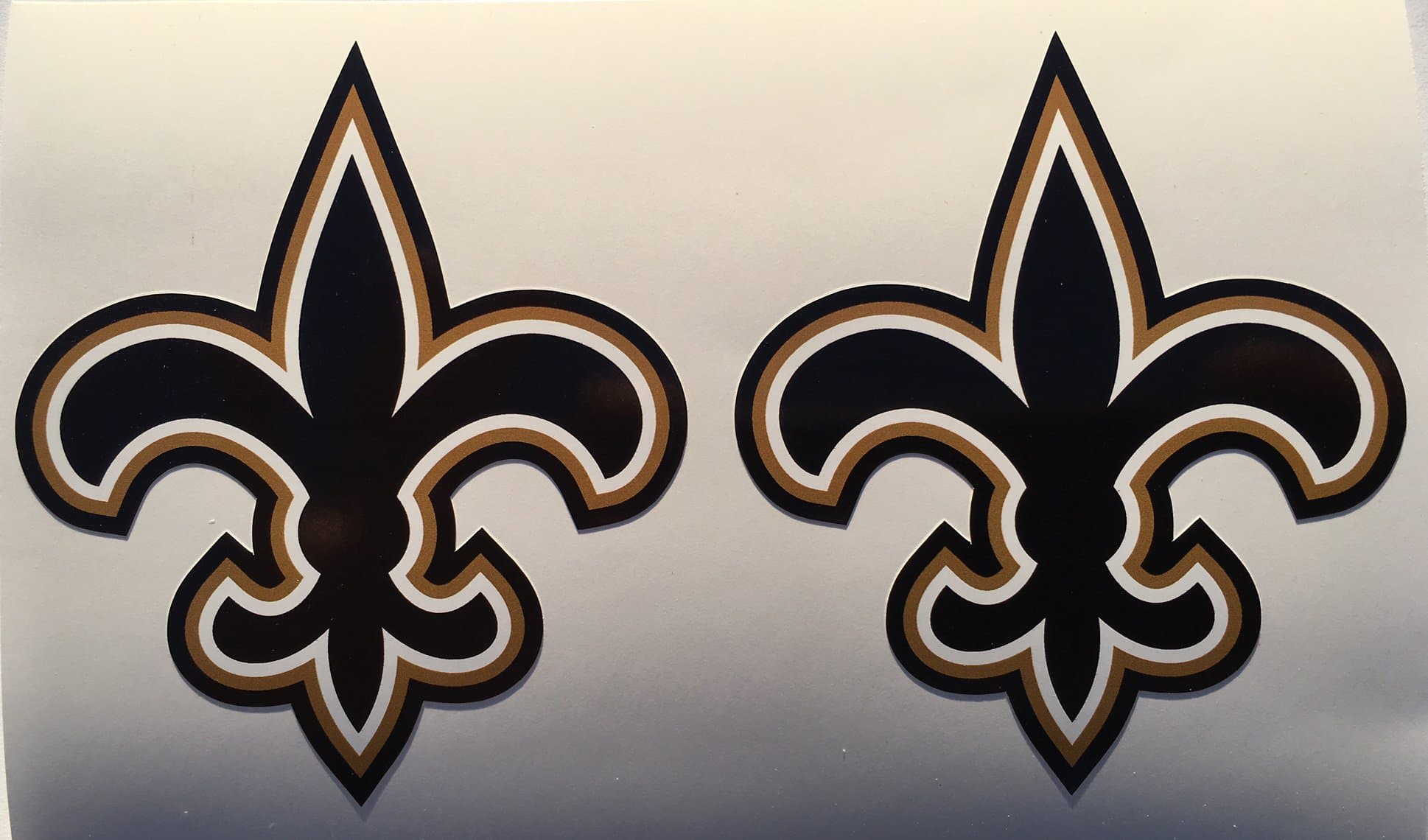 2 Fleur De Lis Die Cut Decal New Orleans