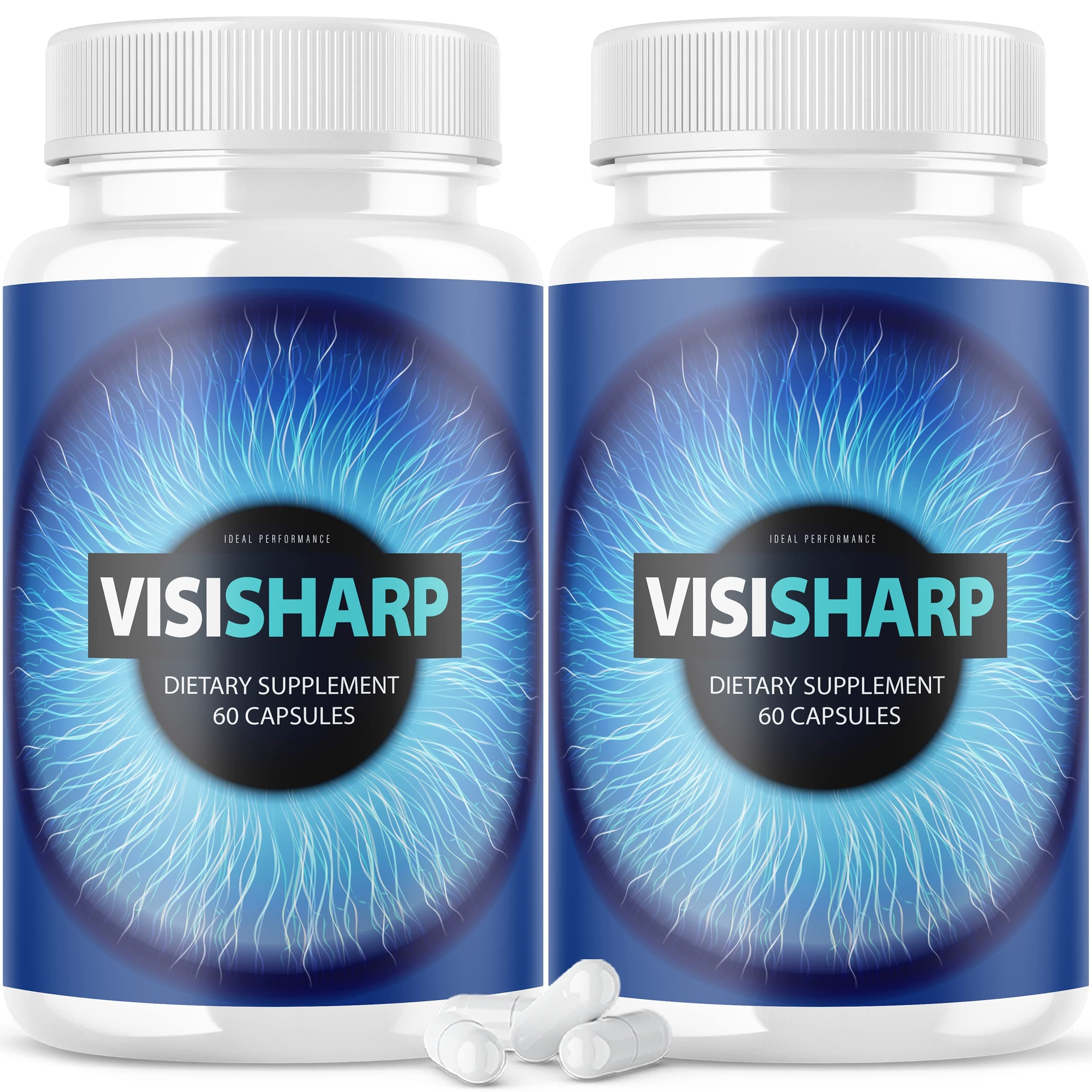 IDEAL PERFORMANCE (2 Pack) Visisharp Advanced Eye Health Formula for Eyes Pills Visi Sharp Supplement (120 Capsules)