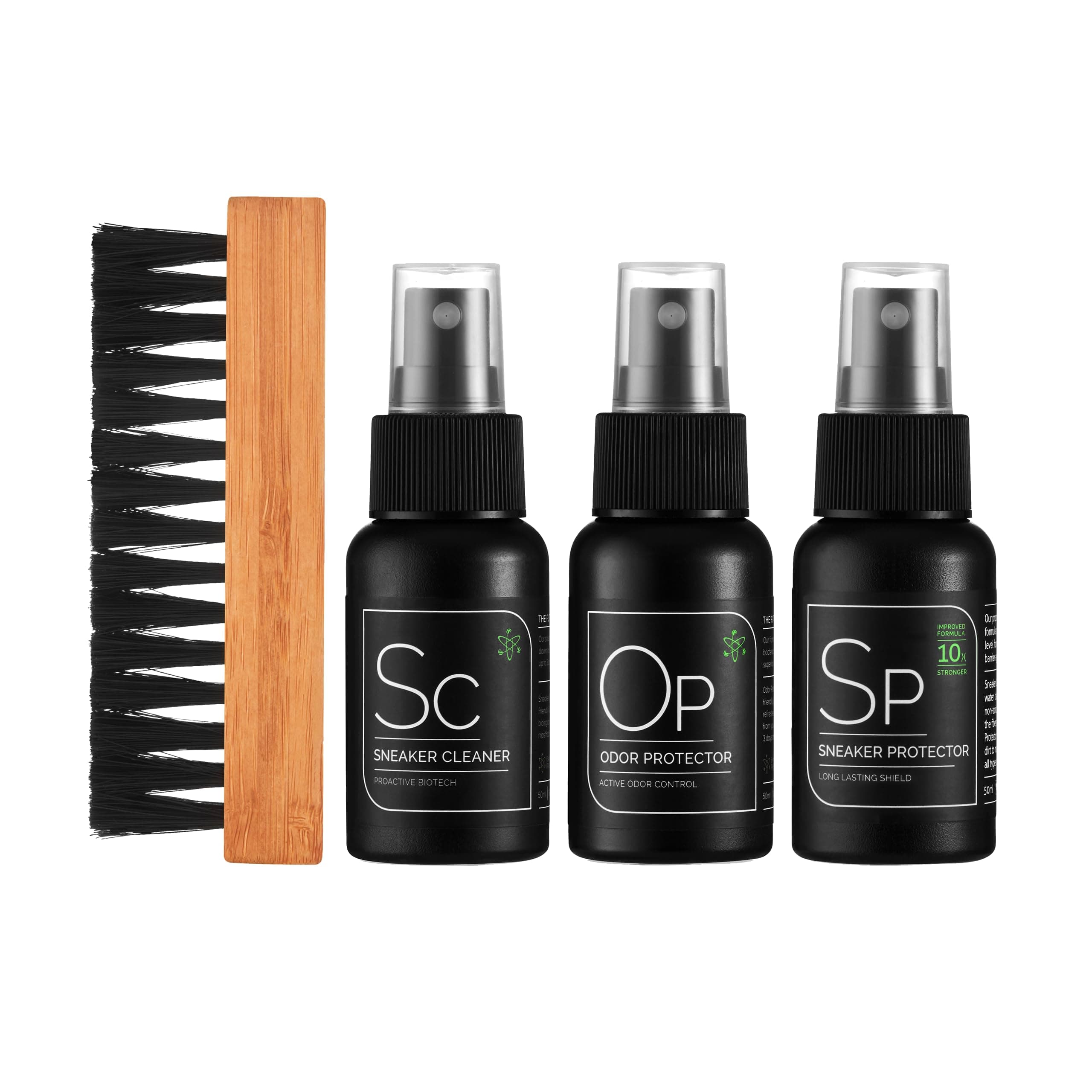 Sneaker Care Kit Collection | Complete Shoe Cleaning & Protection Set | Includes Cleaner, Protector, Odor Protector & Premium Brush | Safe to use for All Materials | Perfect Gift for SneakerHeads