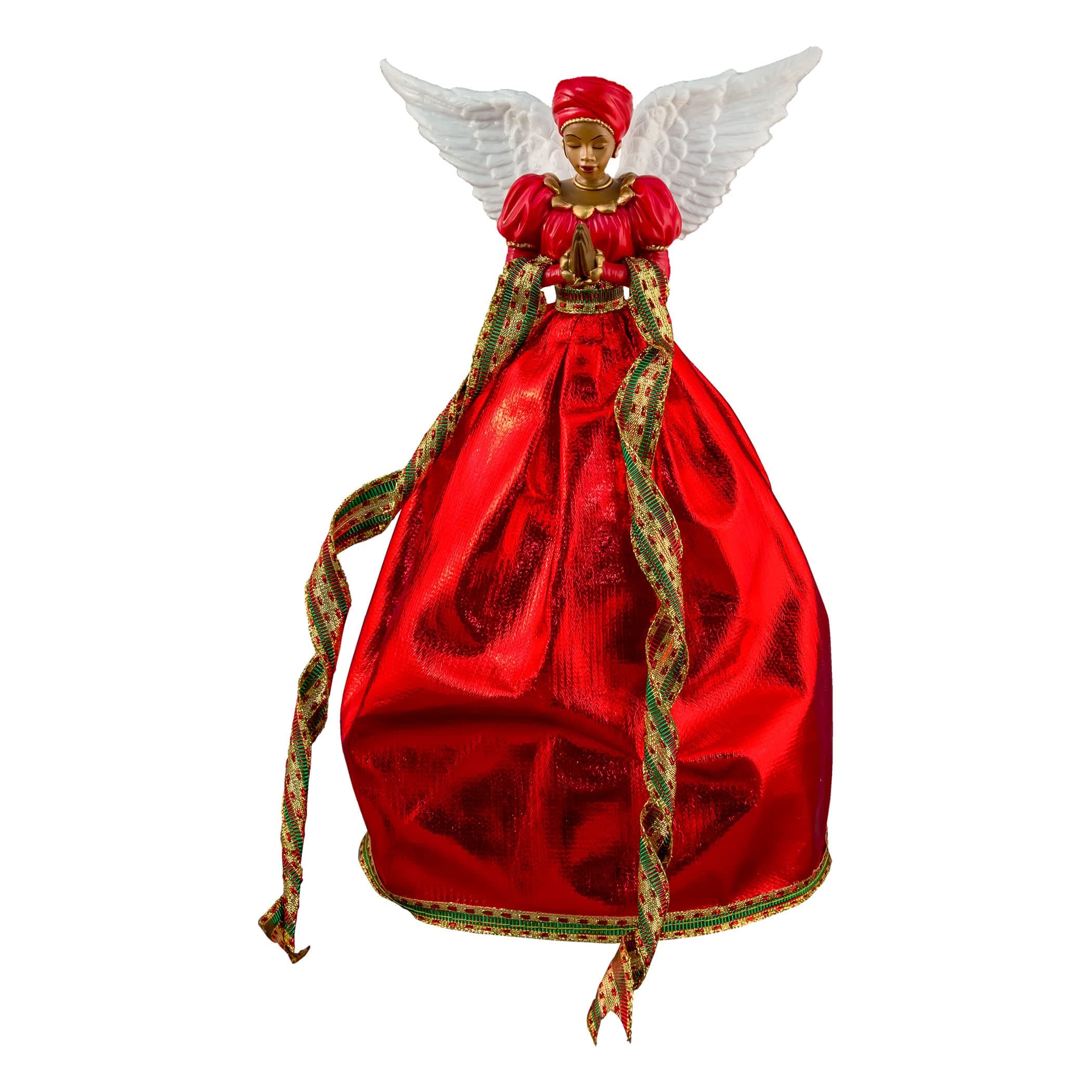 Serenity (Red): African American Christmas Tree Topper