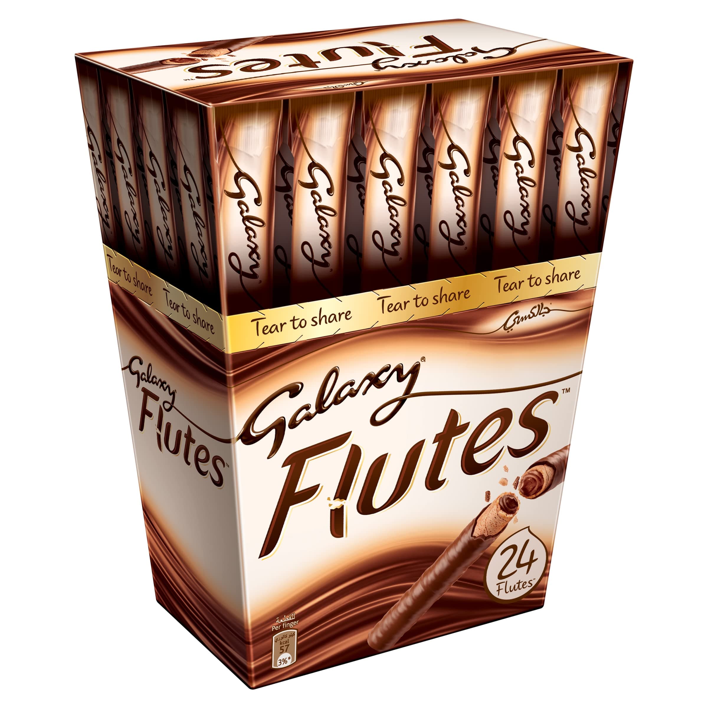 Galaxy Flutes Chocolate Cream With Crispy Waffer 24 X 11.5Gm