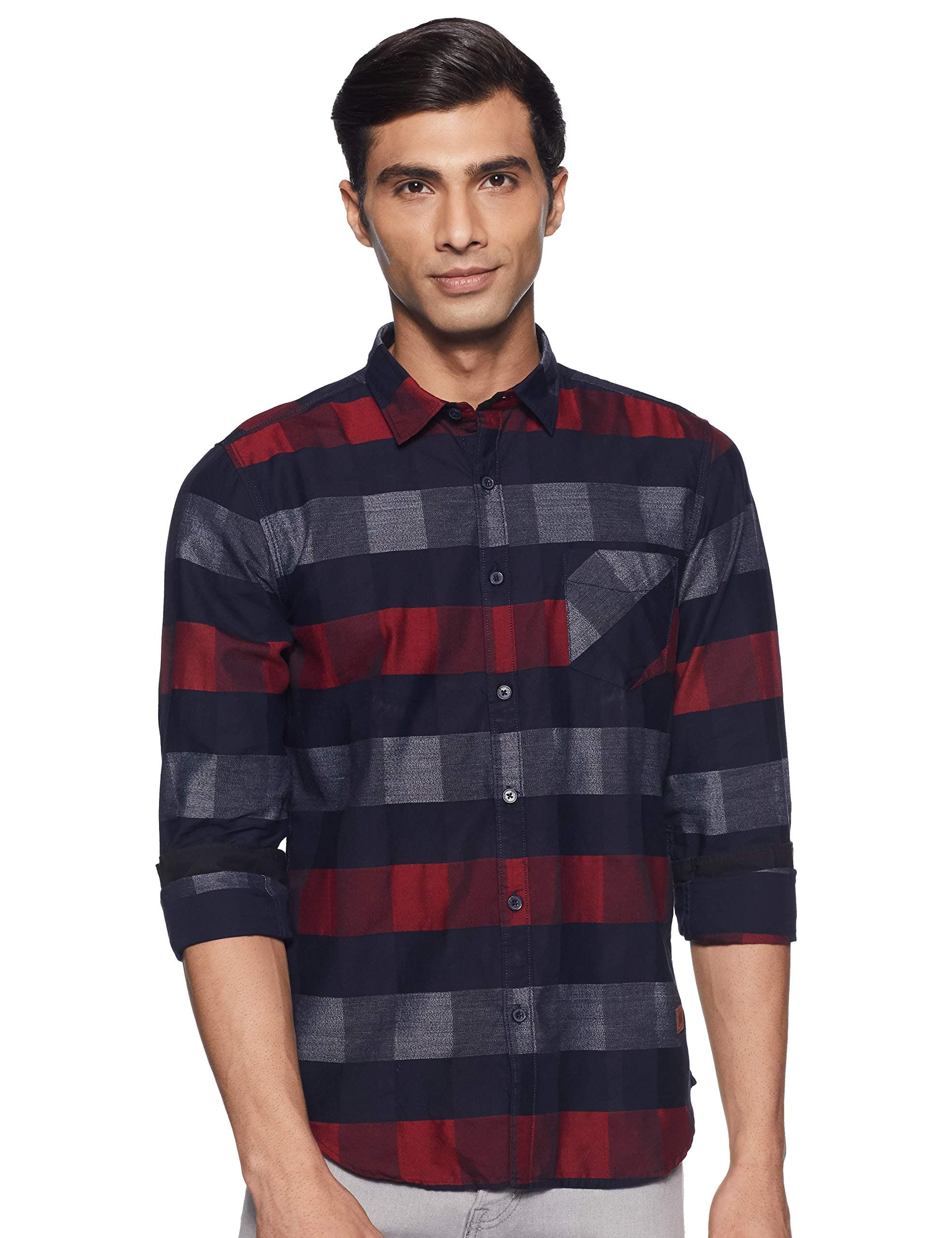 Campus SutraMen's Cotton Regular Fit Shirt