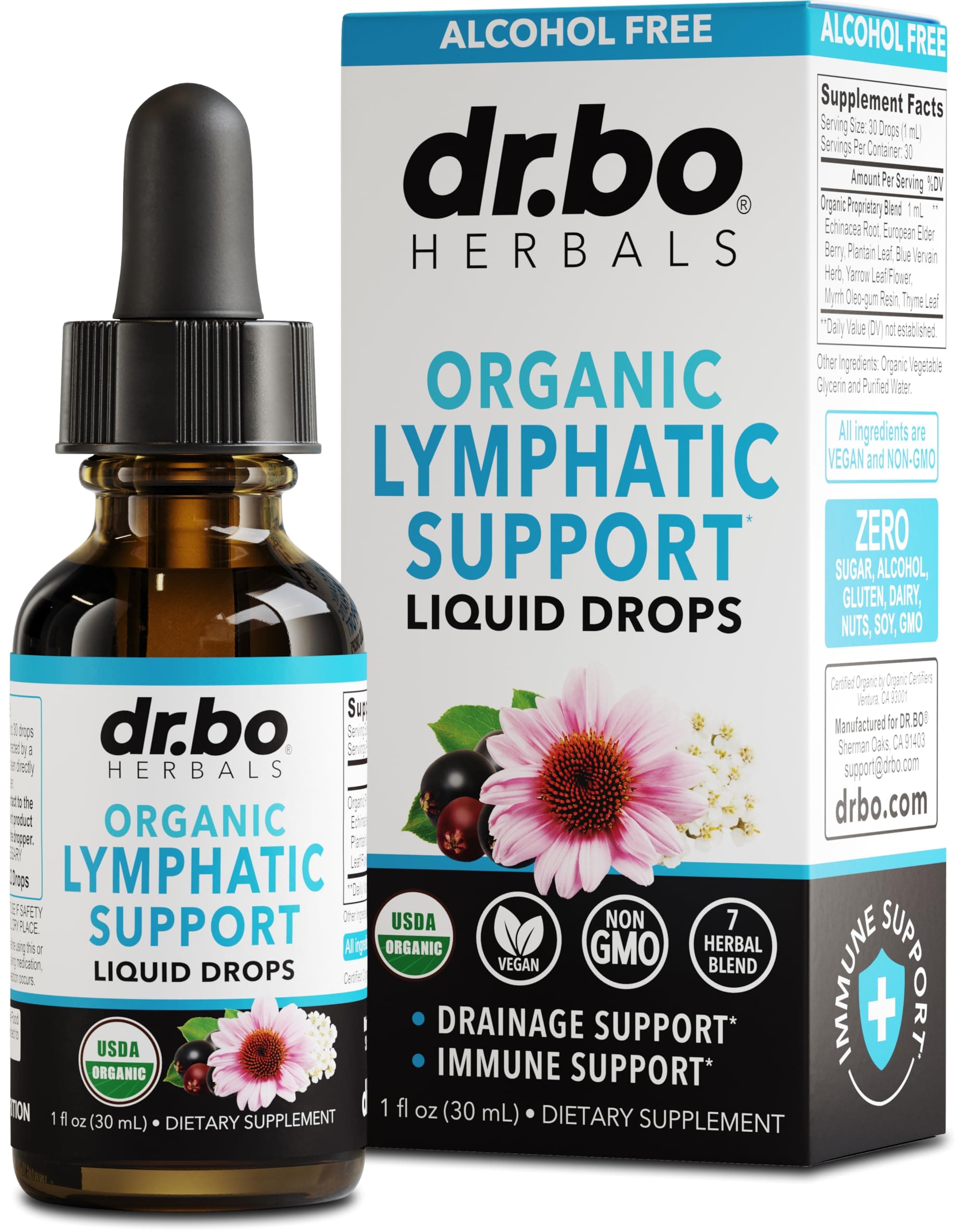 Organic Lymphatic Drainage Supplements Drops