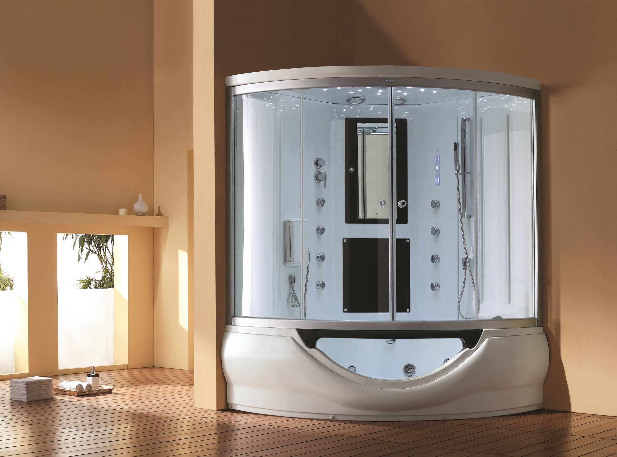 Sliding Door Steam Shower Enclosure Unit