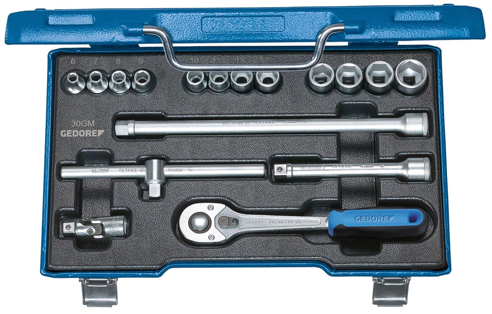 30GMU-10 3/8-Inch Tool Set - Blue/Silver (17-Piece)