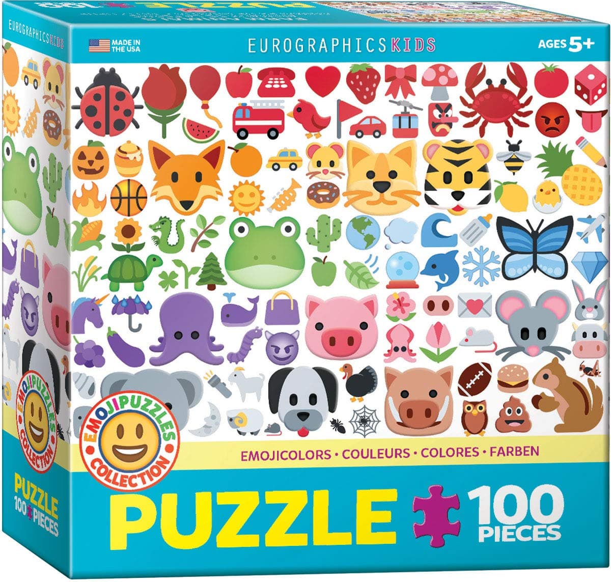 Emoji Colors 100-Piece Puzzle