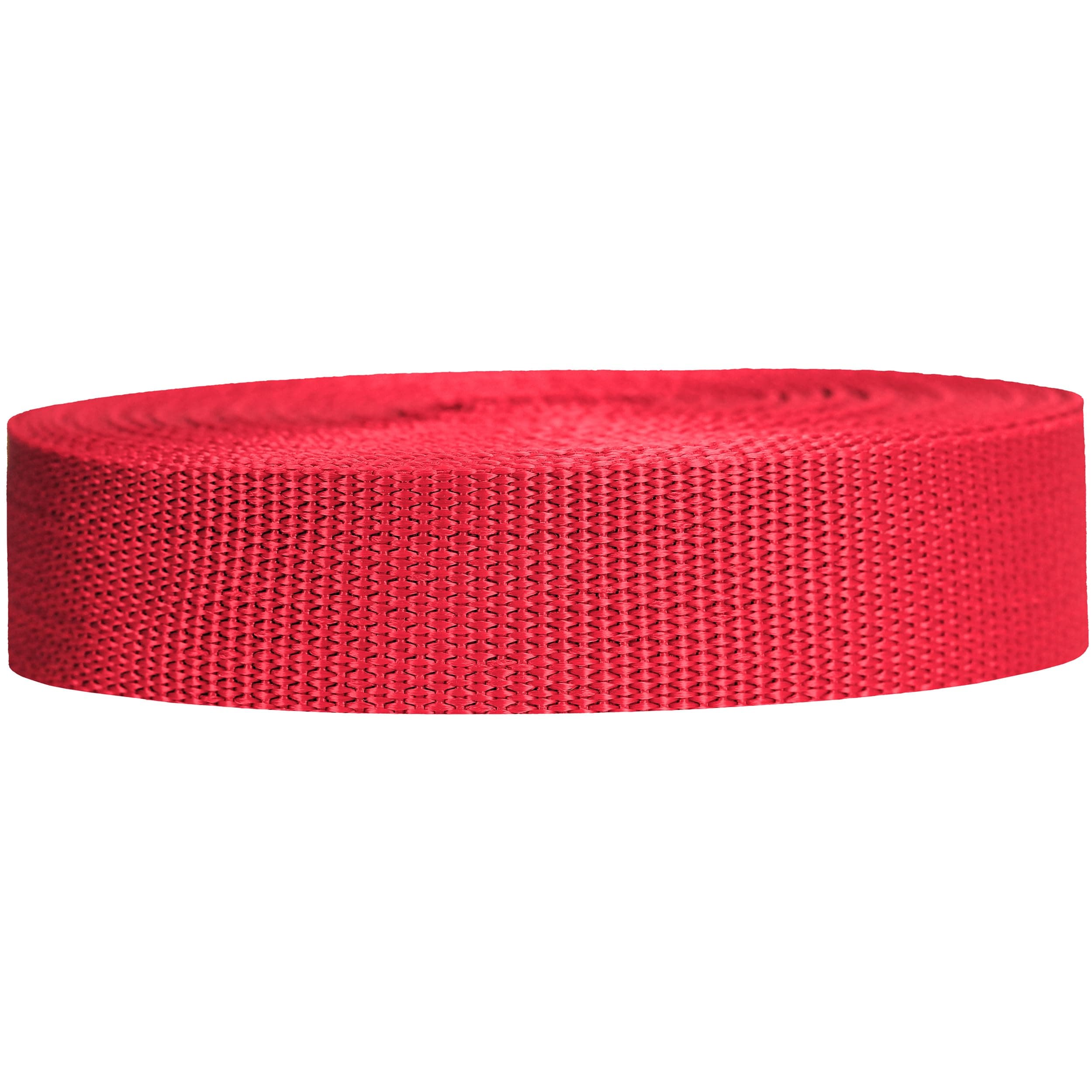 StrapworksLightweight Polypropylene Webbing - Poly Strapping for Outdoor DIY Gear Repair, Pet Collars, Crafts – 1 Inch by 10, 25, or 50 Yards, Over 20 Colors