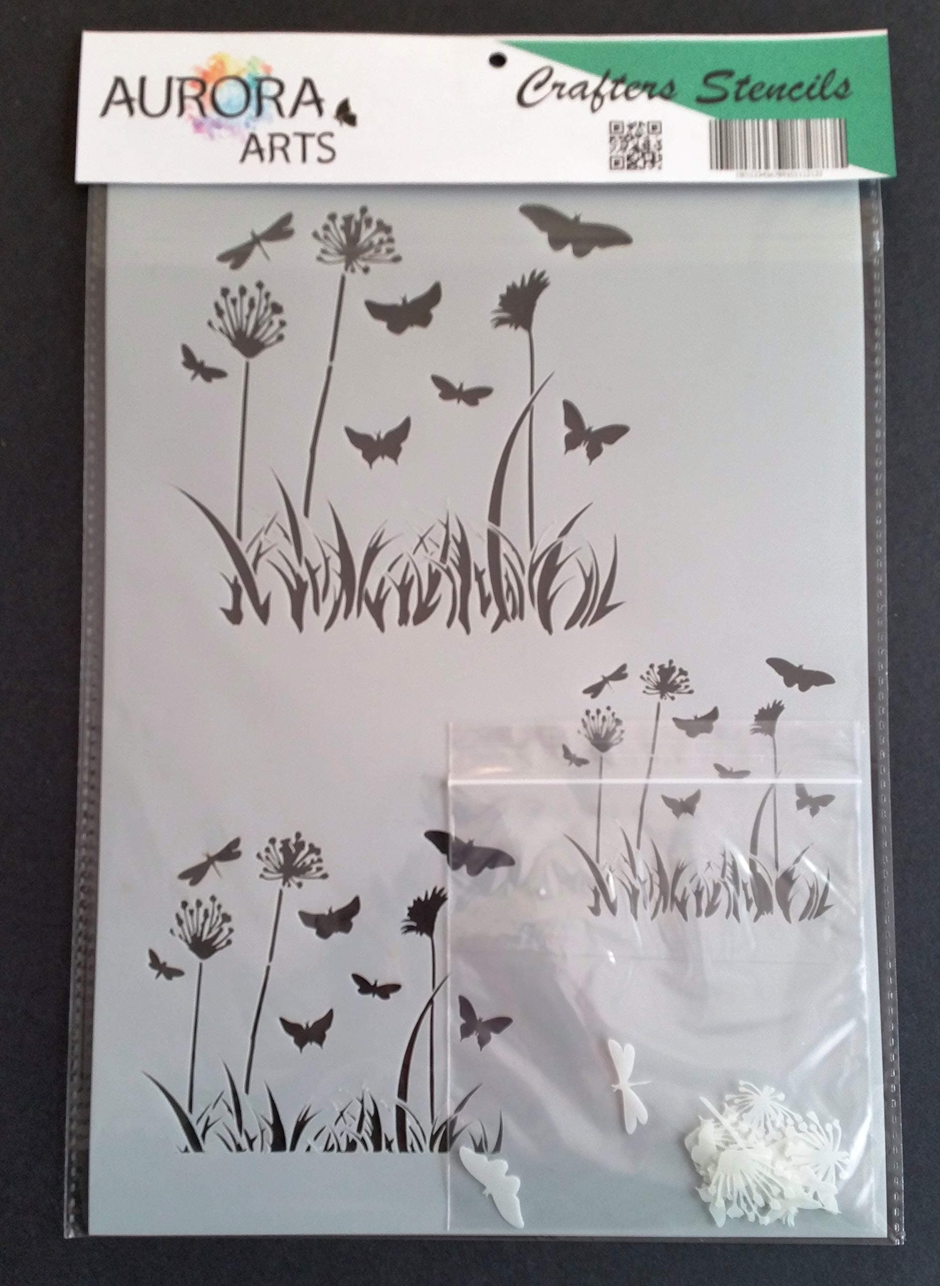 Aurora Arts A4 Nature Scene Stencil Set Cake Stencil Air Brush Stencil Craft Stencil 011
