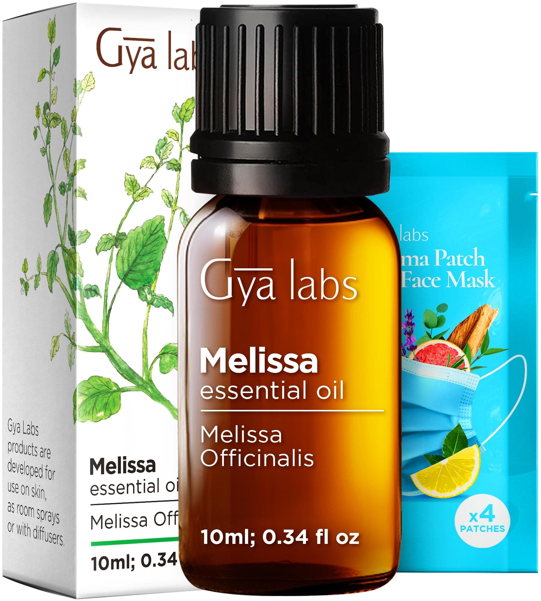 Melissa Essential Oil for Diffuser - Natural Melissa Essential Oil for Skin, DIY, Aromatherapy - Sweet & Herbaceous Scent - 100% Natural (10ml)