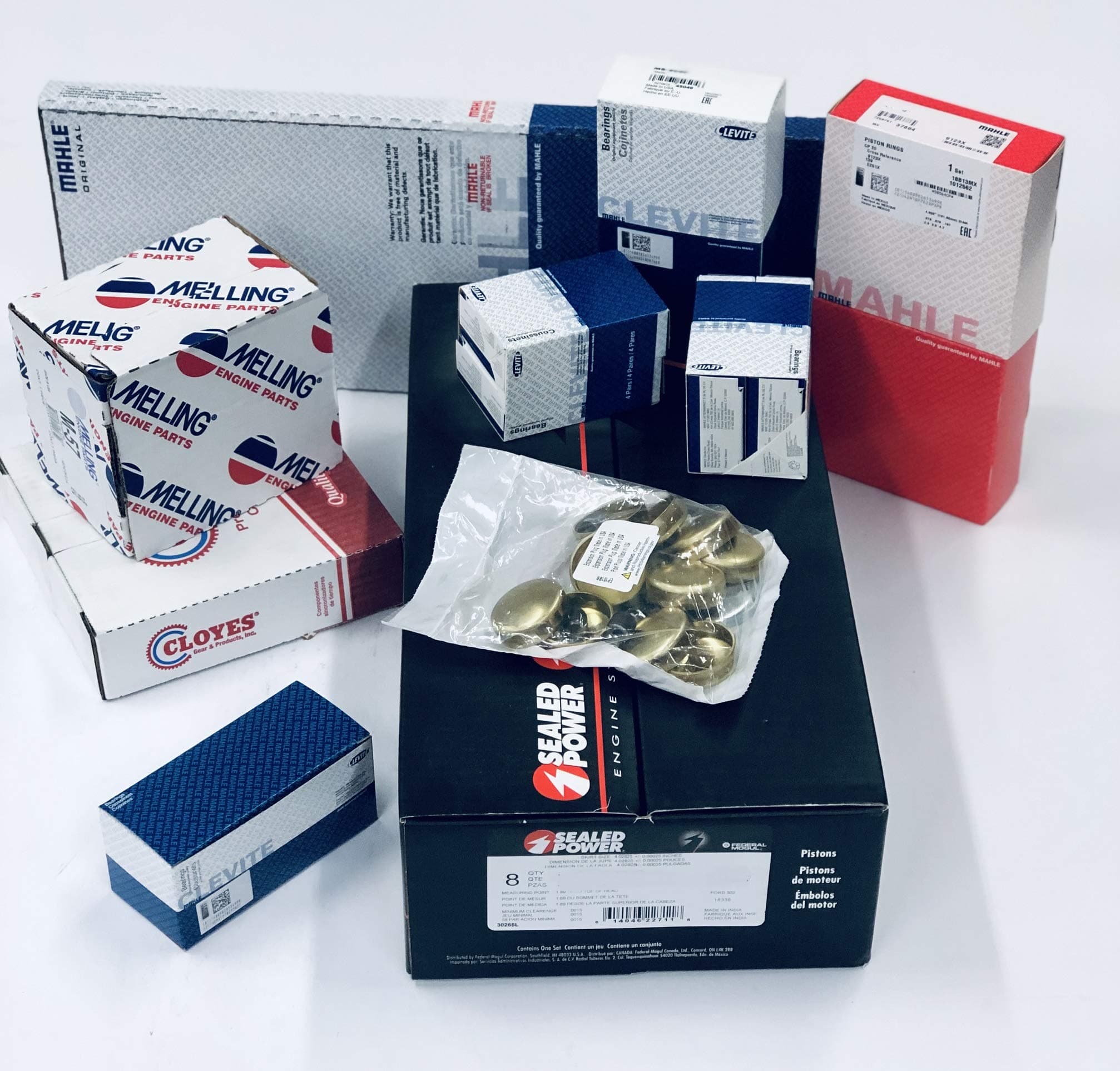 Piston rebuild Kit compatible with 327 Chevy 1962-'67