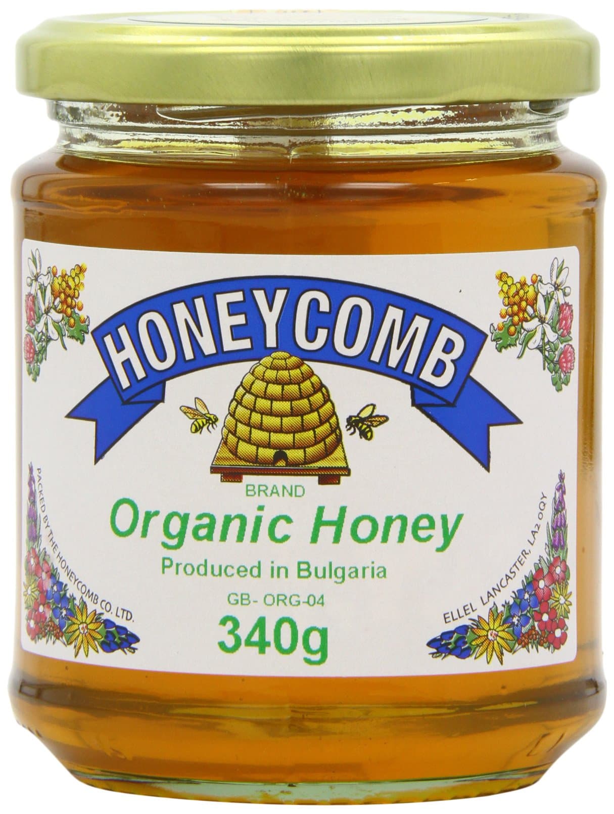 Honeycomb Organic Honey Clear, 340 g