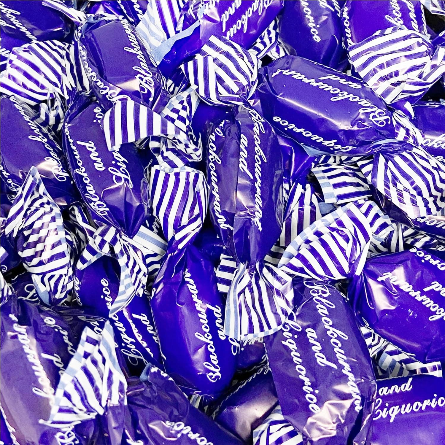 – Blackcurrant & Liquorice Sweets - 1 Kilo Bulk Bag - 1KG - Assorted Sweet Pick and Mix for Parties, Gifts, and Sharing.