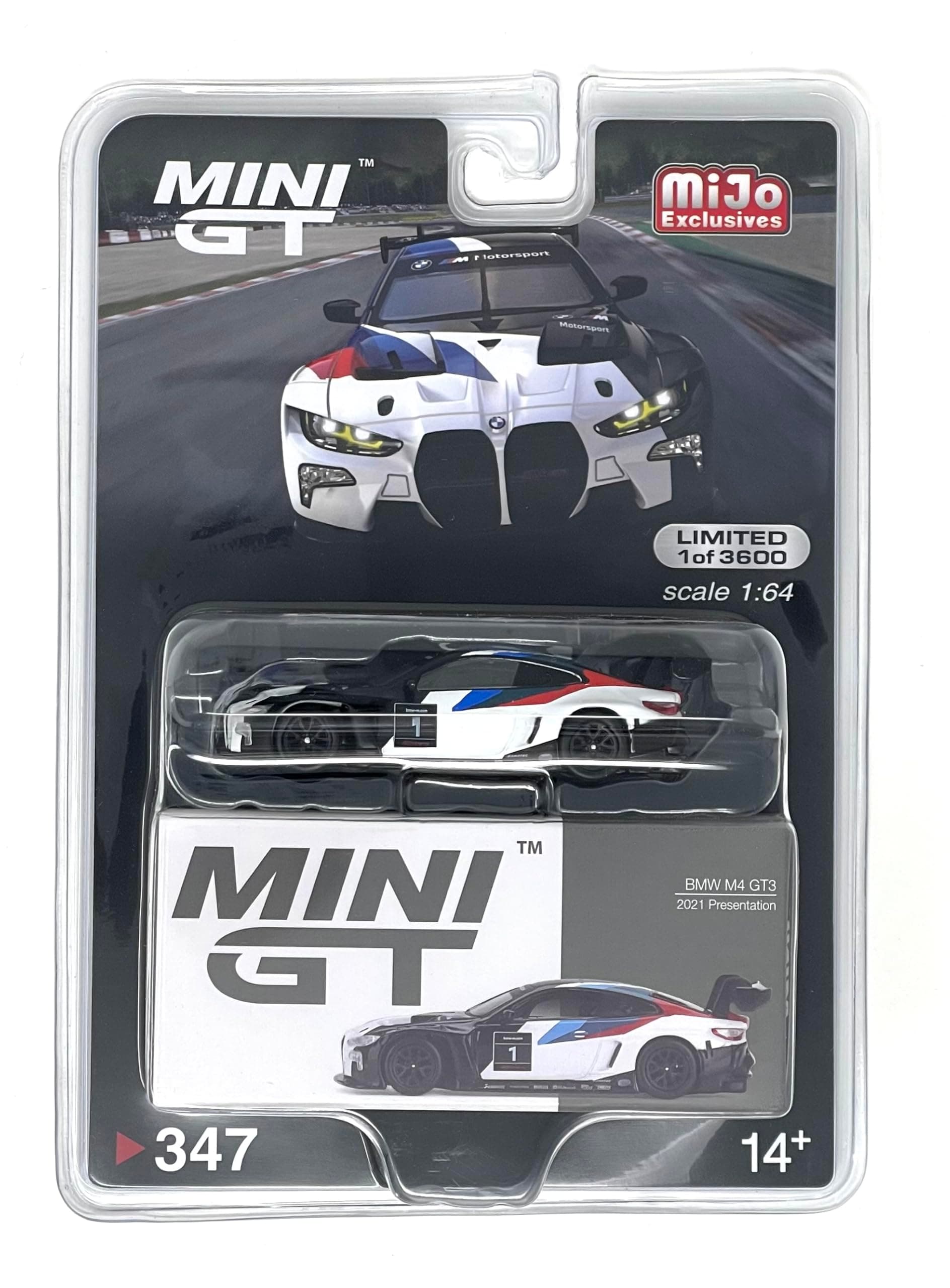 True Scale Miniatures Model Car Compatible with BMW M4 GT3 2021 Presentation Limited Edition 1/64 Diecast Model Car MGT00347