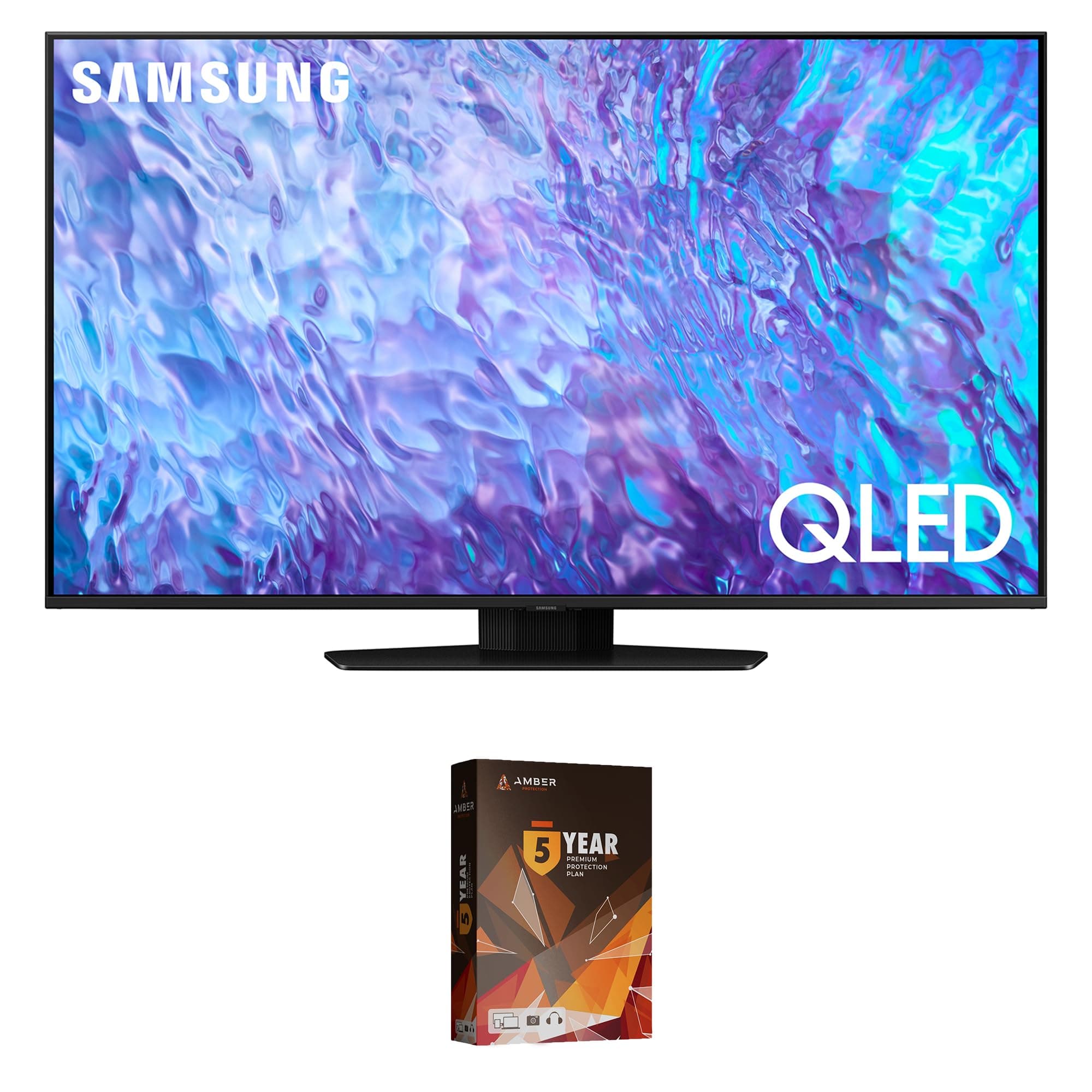 Samsung QN75Q80CAFXZA 75 Inch 4K QLED Direct Full Array with Dolby Smart TV and 5 Year Amber Protection Plan (2023)