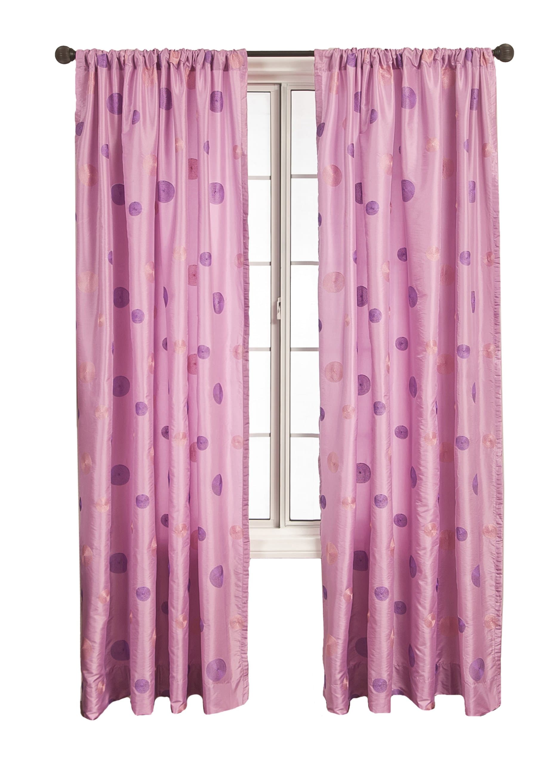 Diplomat Decor Kitwe-Rod Pocket Panel, 84-Inch, Lilac