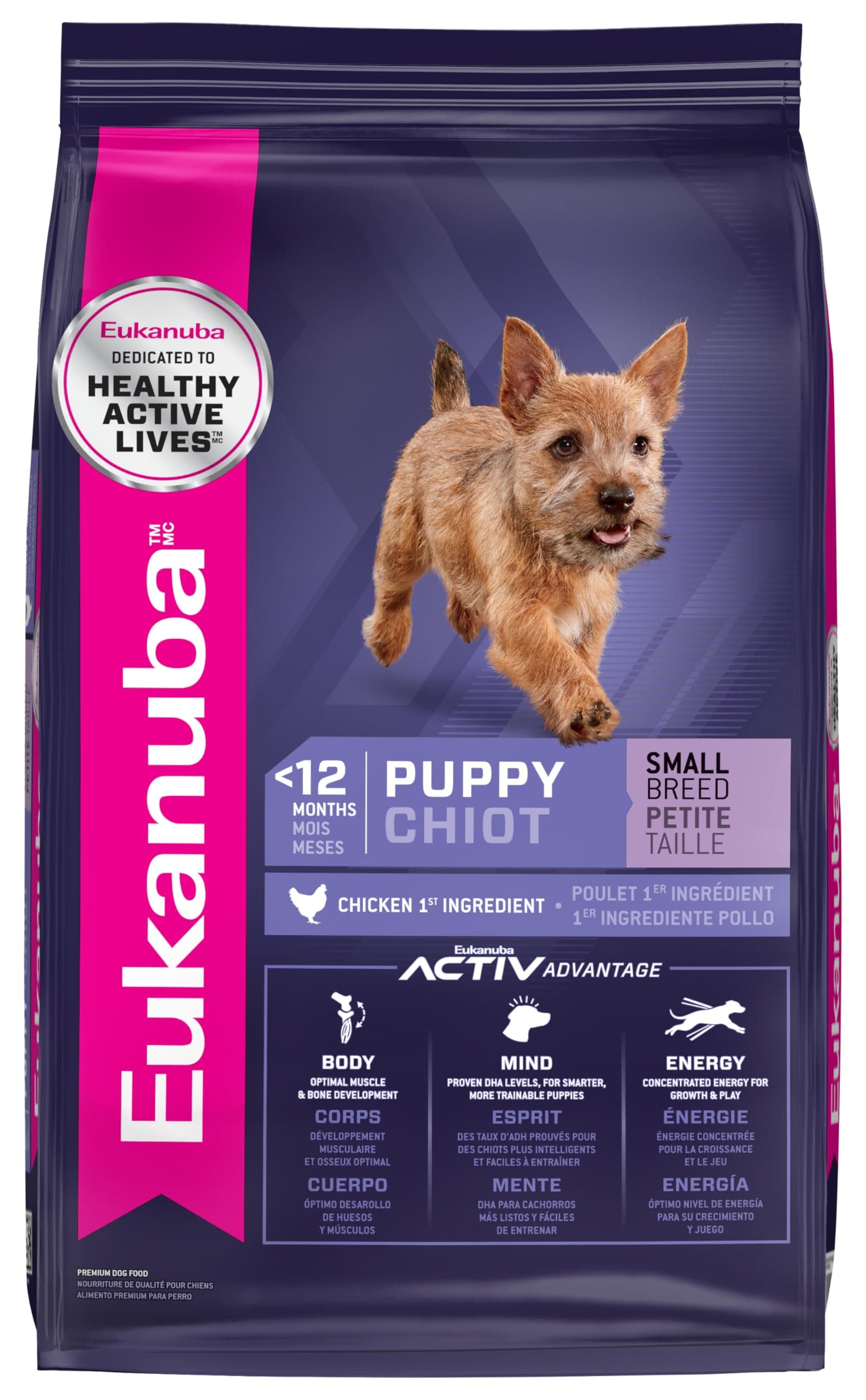 Chicken - Small Breed , 5 lbs. , Standard Packaging : EUKANUBA Puppy Dry Dog Food