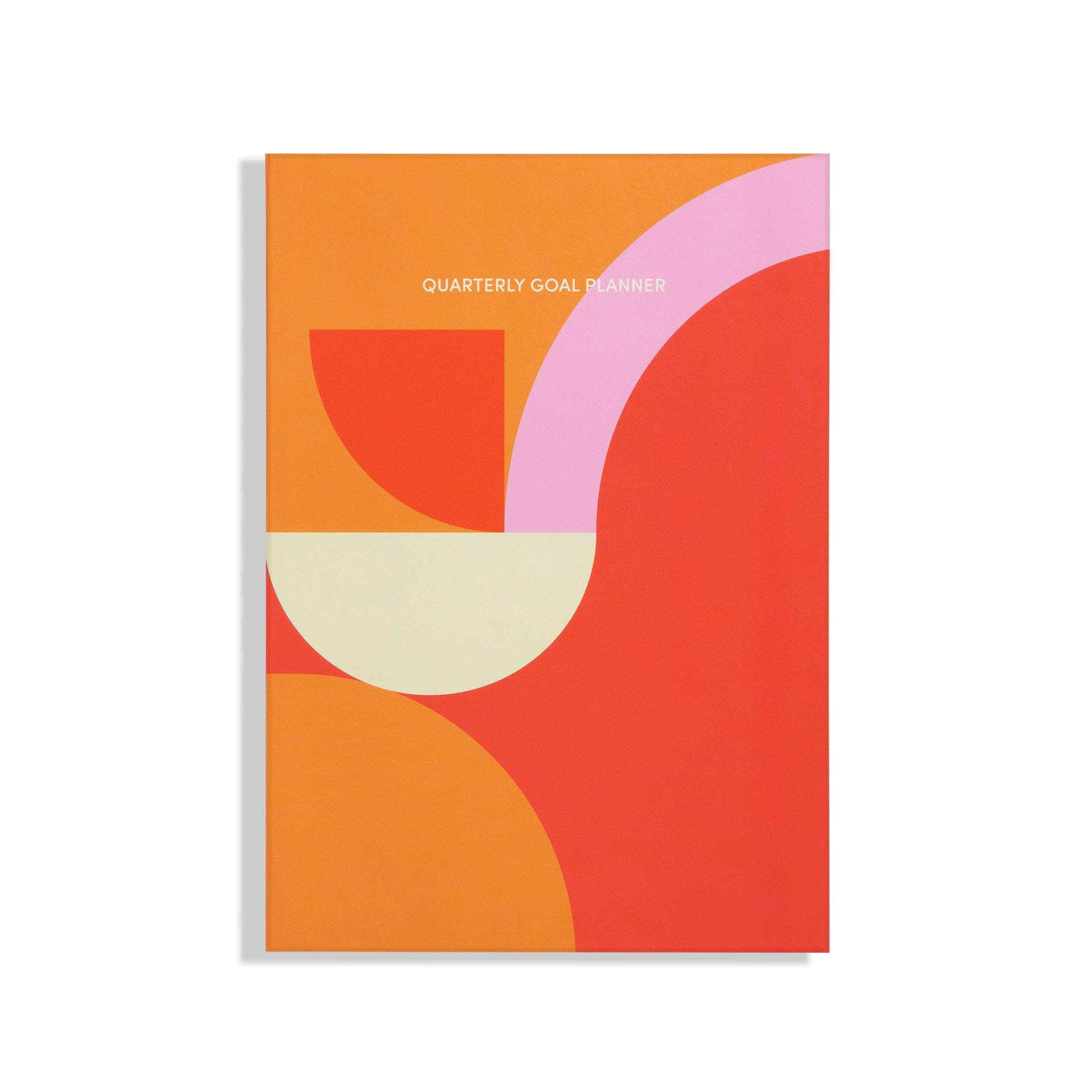 Poketo Quarterly Goal Planner Red, Open-Dated 3 Months Planning, Tree-Free Paper, 5.75" x 8.5"