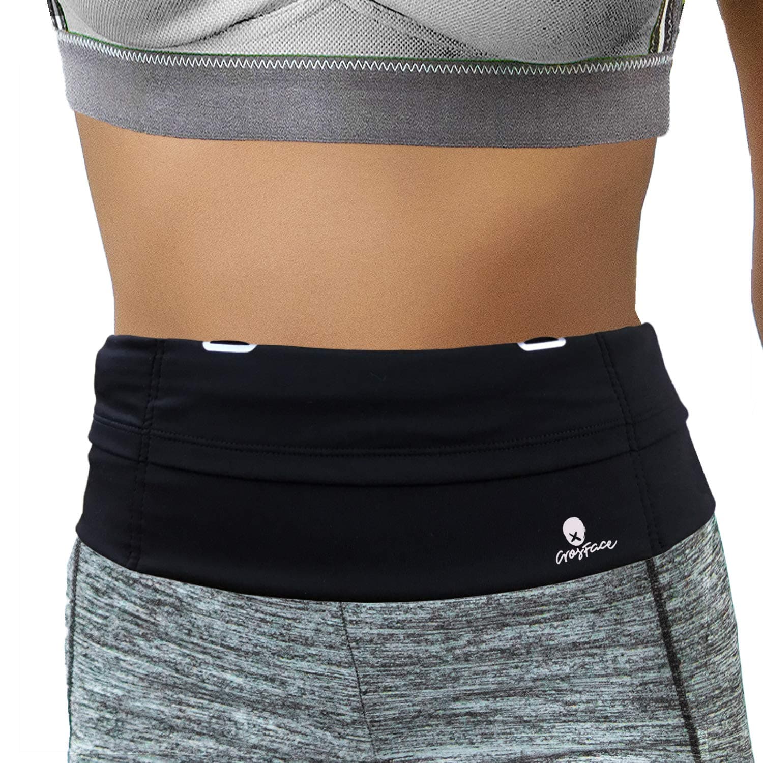 Running Belt for All Phone (iPhone 17/16/15/14/13/12/SE/Mini/Max/Plus/Pro, Samsung Galaxy S25/S24/S23/S22/S21/Ultra). Sports Waist Pack for Runners, Fitness, Exercise and Workouts (Black)