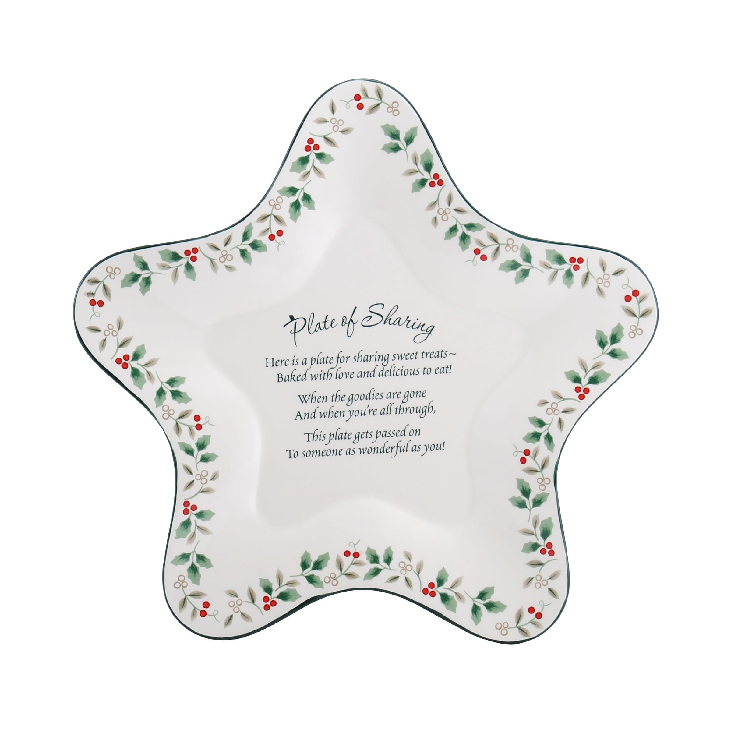 Pfaltzgraff Winterberry Star-Shaped Sharing Plate