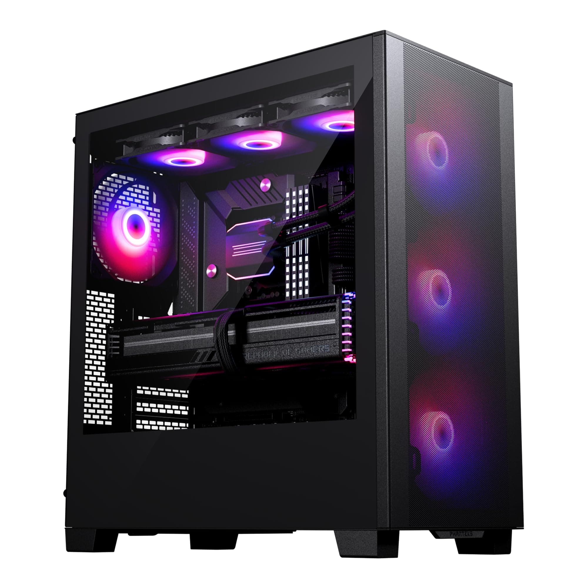 XT Pro Ultra, Mid-Tower Gaming Chassis, 4X M25-140 Fans Included, High Airflow Performance Mesh, Tempered Glass Window, USB-C 3.2 Gen2 (Black)
